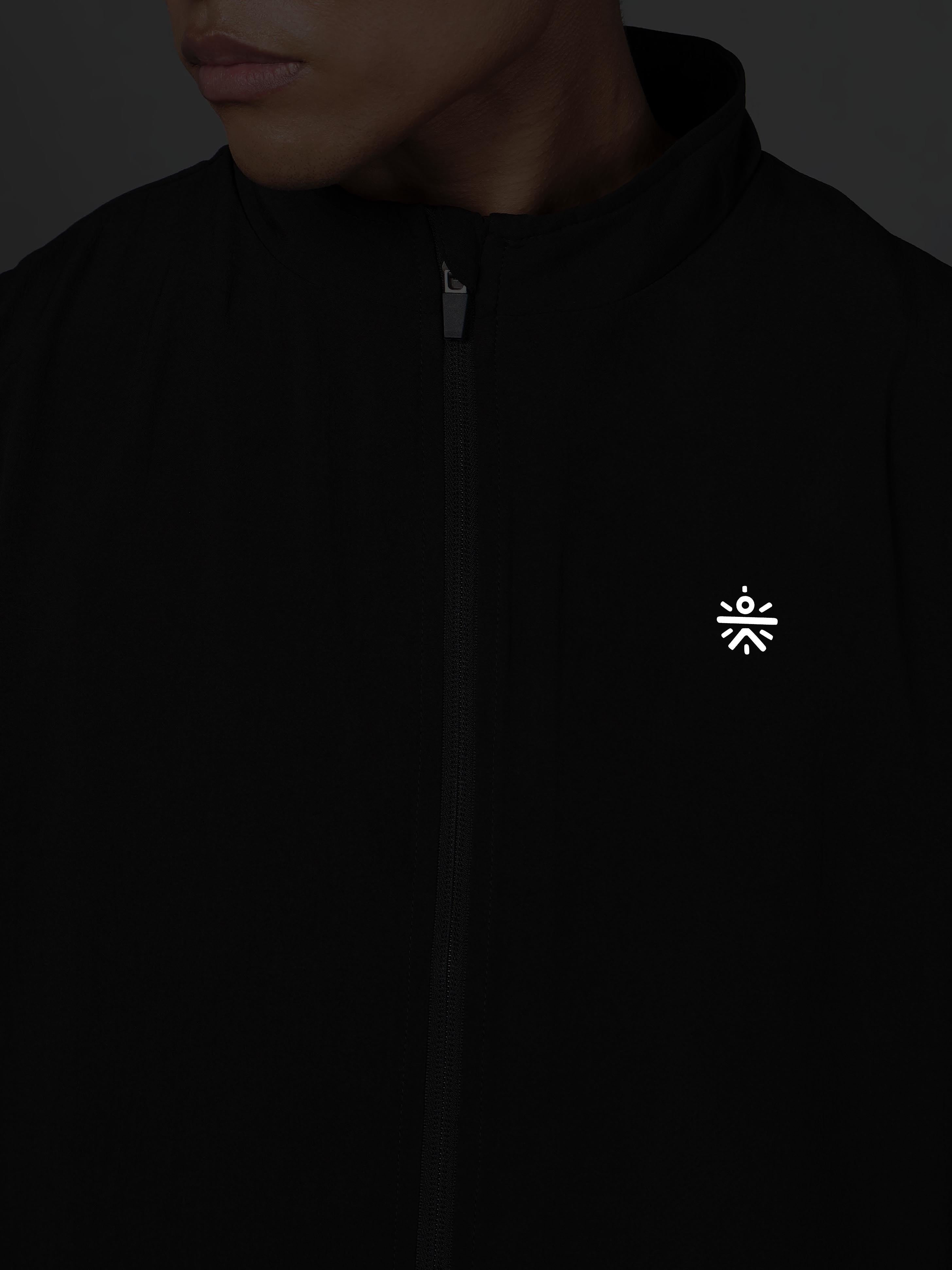 Dawn to Dusk Black Running Gillet