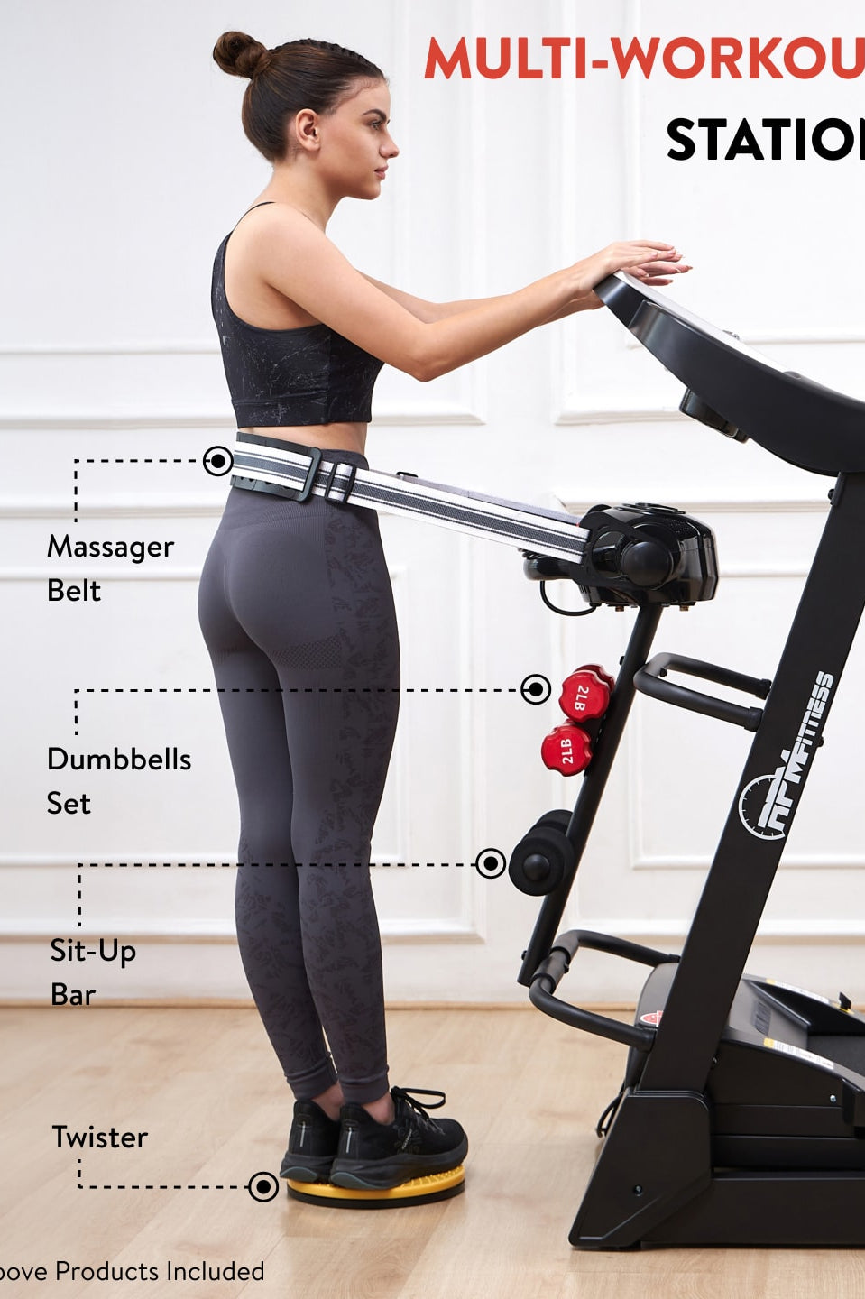 RPM5000 4.5HP DC Treadmill | 15-level Auto-Incline & Massager | Max Weight-110kg | Max Speed-16kmph (with 6 months extended warranty)