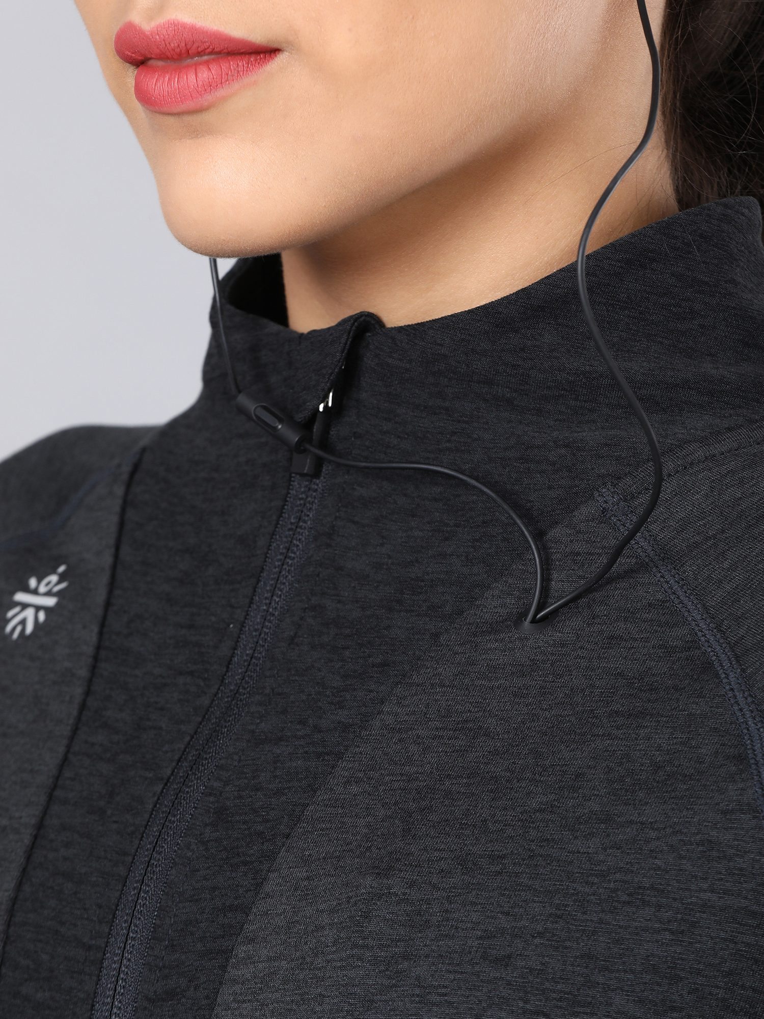 Vital Propel Black Zip Through Sweatshirt
