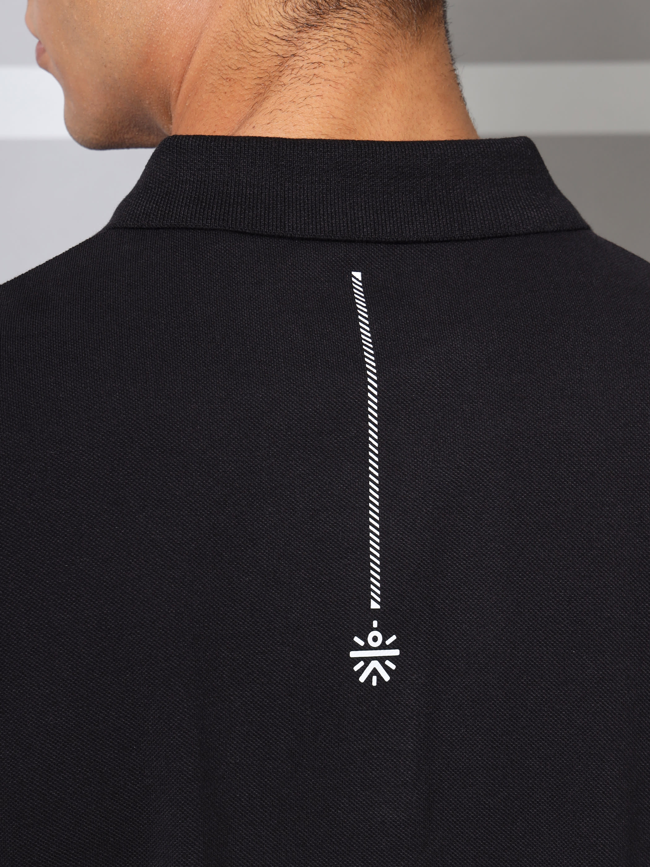 Performance Polo T-shirt with Graphic Print