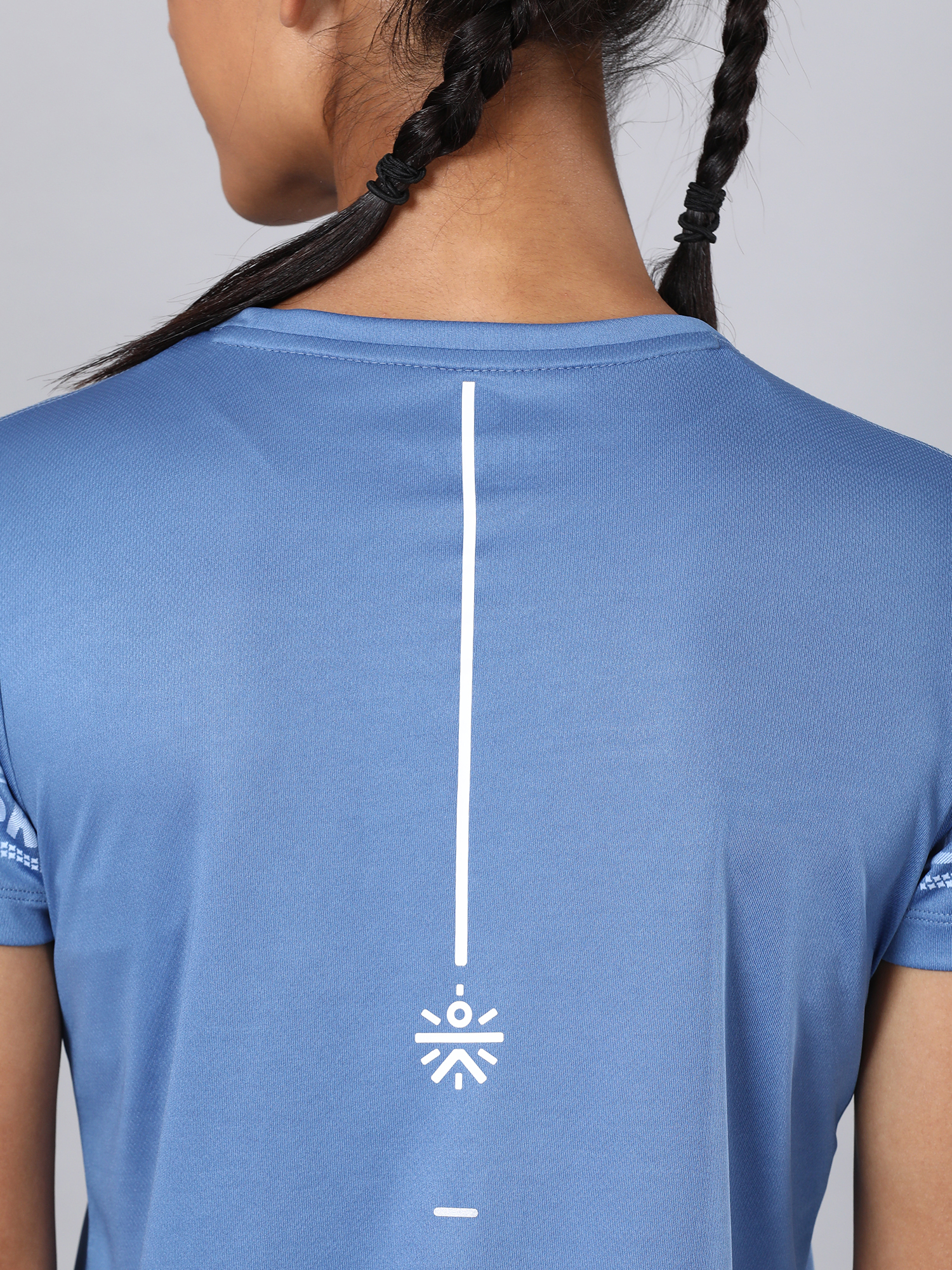 Code Hustle Blue Workout Tee