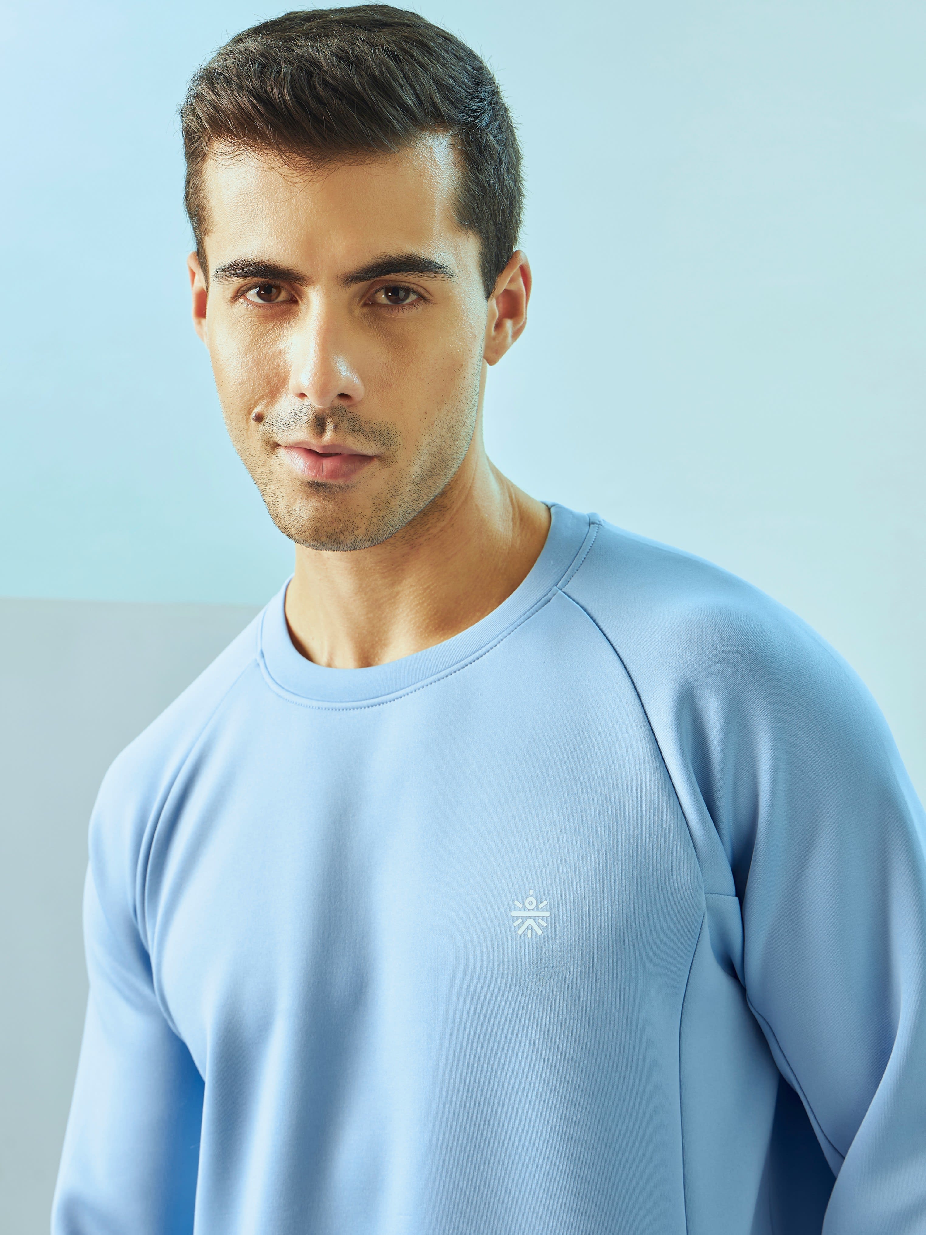 Raglan Sleeve Sweatshirt with Slit Pockets