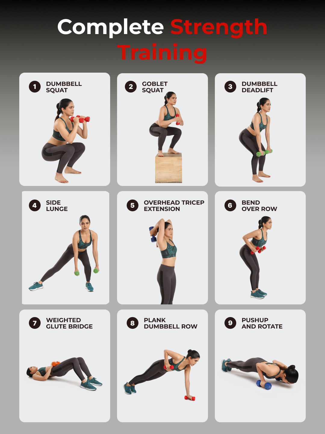 Cult Vinyl Dumbbells Combo for Home Gym Exercise (2kg + 3kg + 5kg Set) 20kg | Dumbbells with Rack