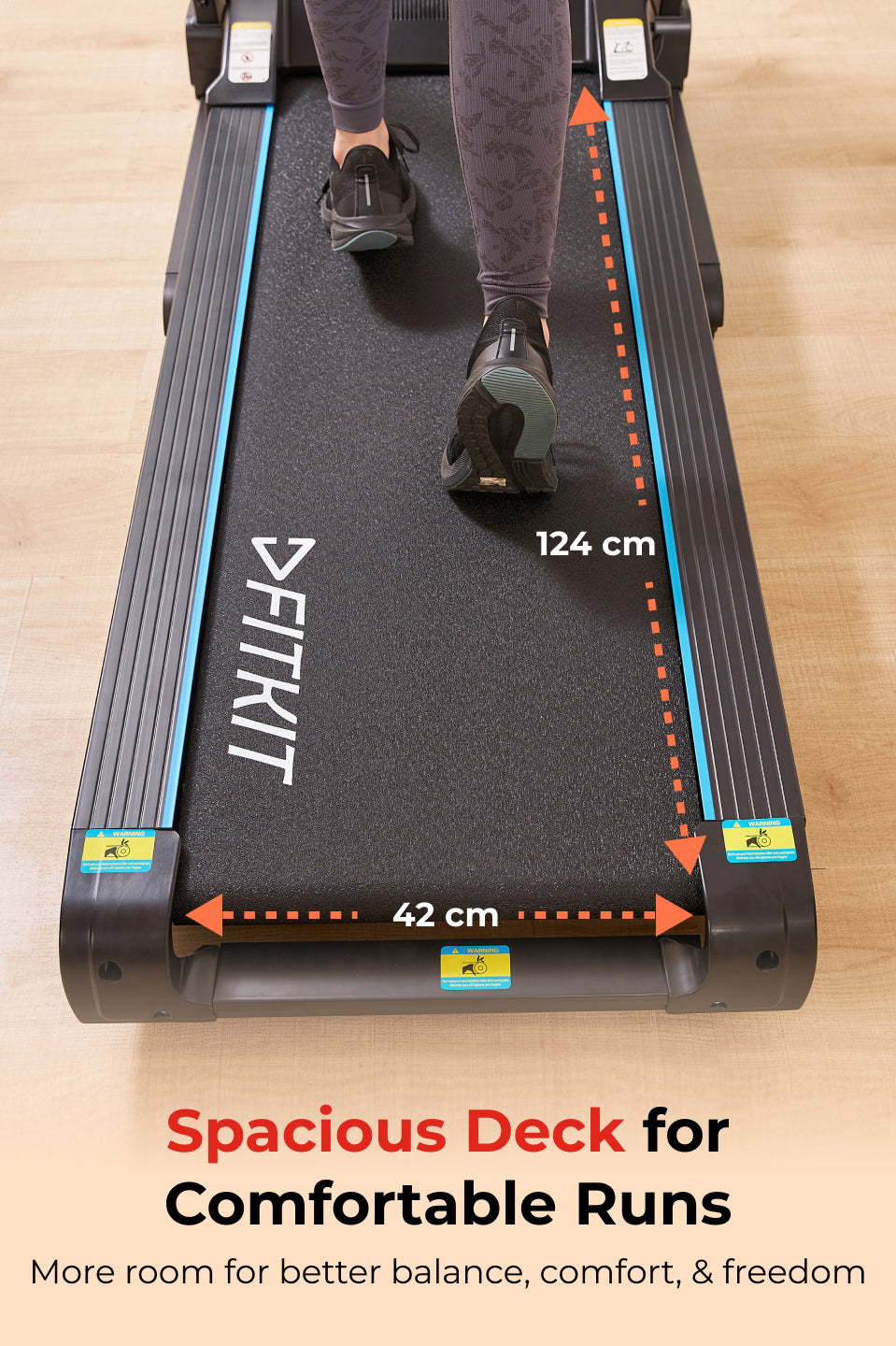 FT200M 4.5 HP Peak BLDC Treadmill | 15-level Auto-Incline & Massager | Max Weight-110kg | Max Speed-16kmph (with 6 Months extended warranty)