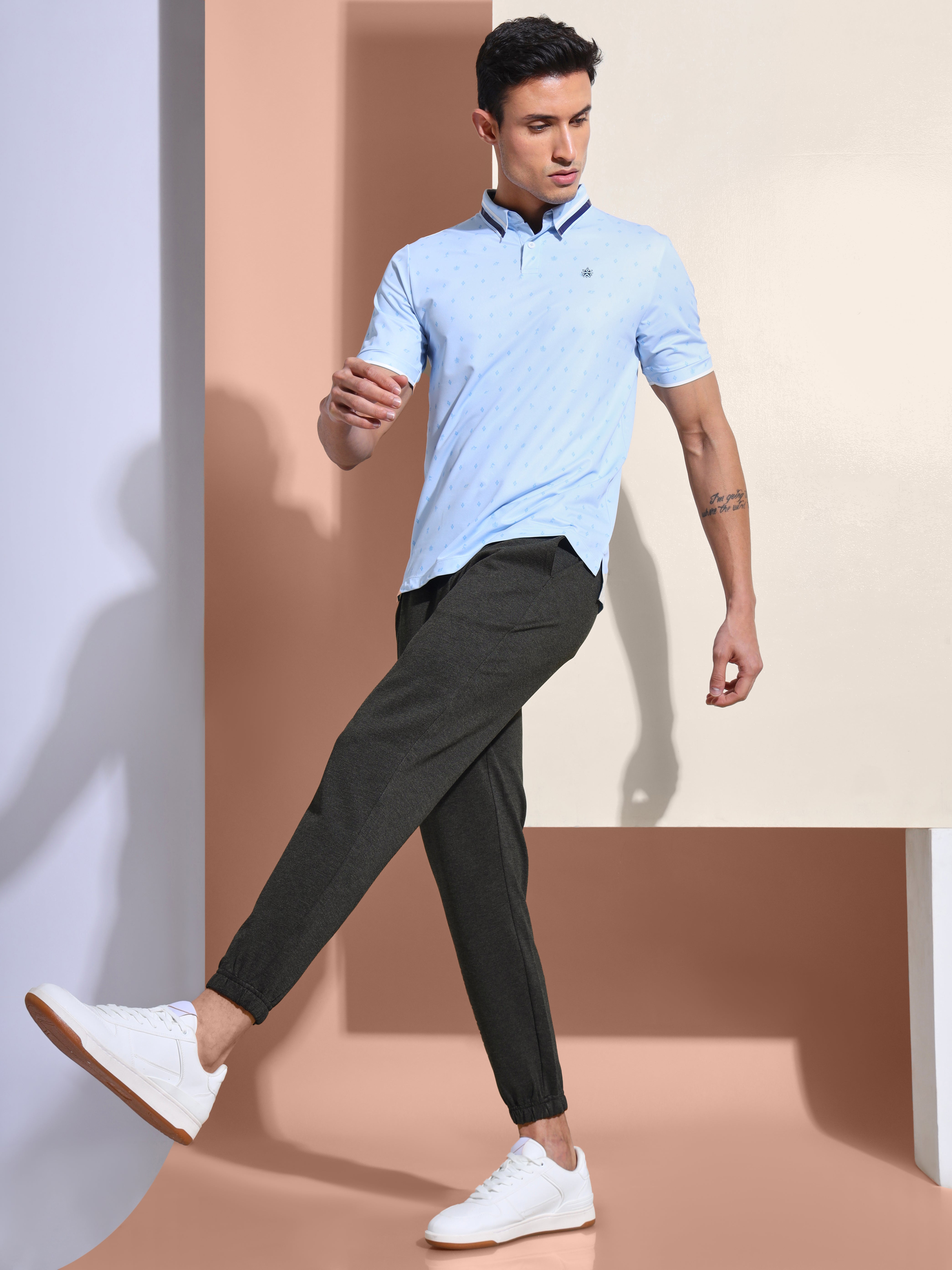 Graphic Print Work to Play Comfort Joggers