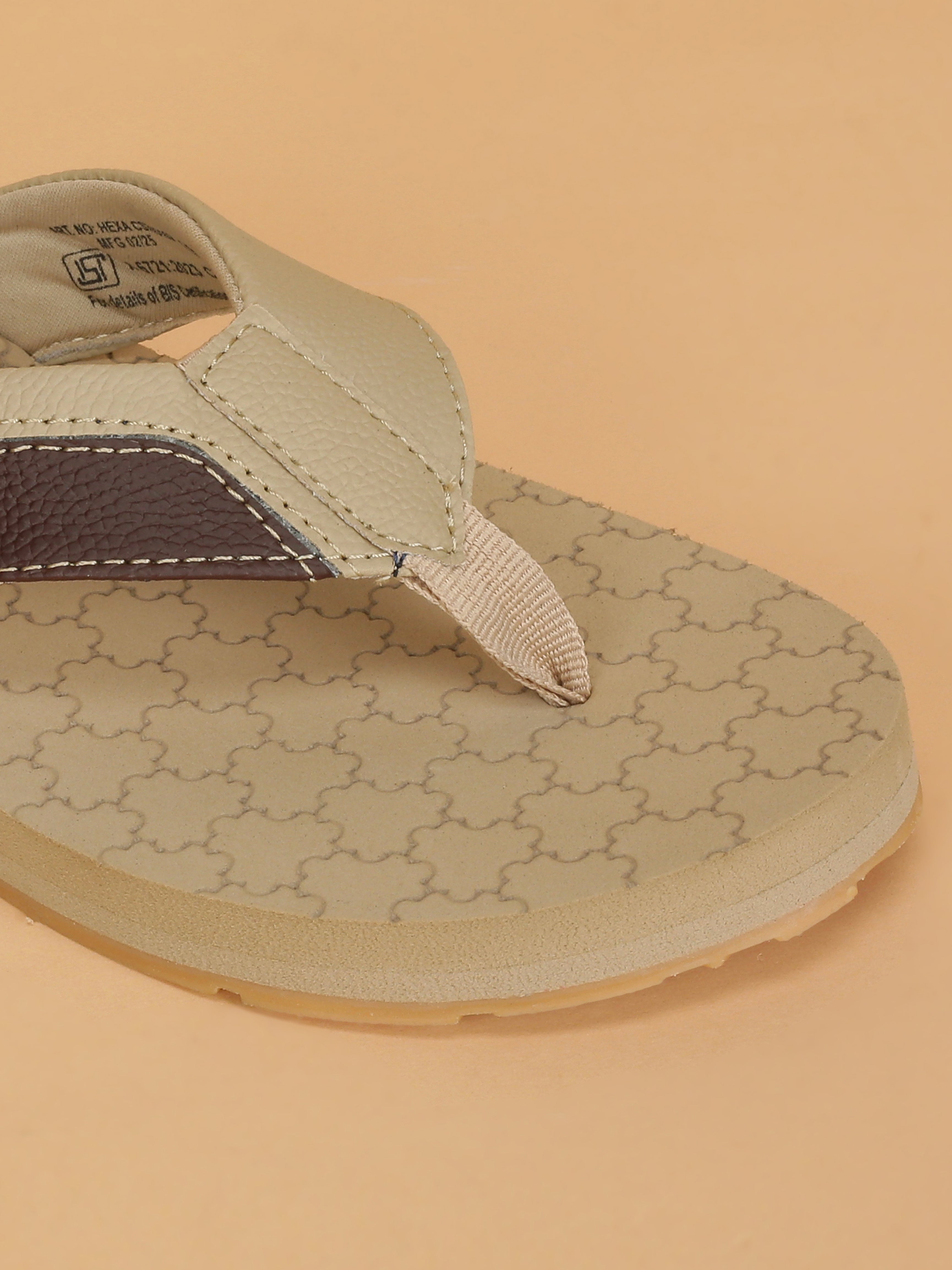 Cult Men's Hexa Flip Flops - Beige
