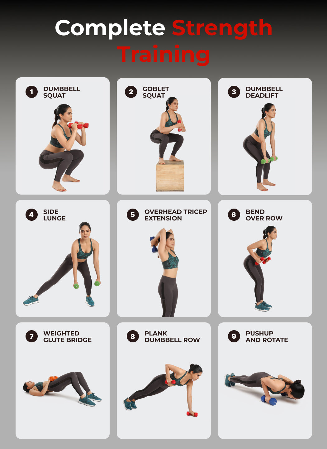 Cult Neoprene Dumbbells Combo for Home Gym Exercise (2kg + 3kg + 5kg Set) 20kg | Dumbbells with Rack