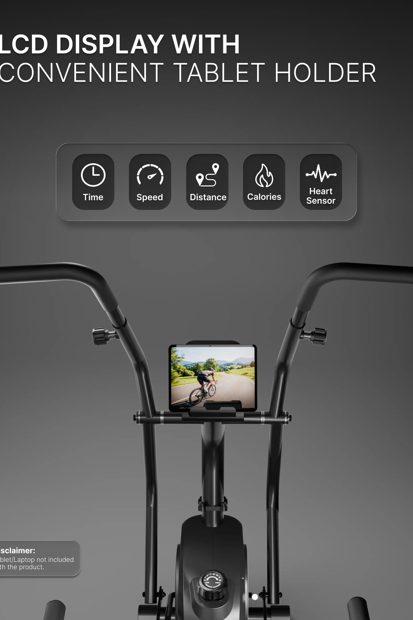 Cult Recumbent Exercise Bike | 16-Level Magnetic Resistance | Moving Handlebars | Adjustable Seat | LCD Display | Heart Rate Sensors | 130 kg Capacity | Self-Powered Exercise Cycle for Home
