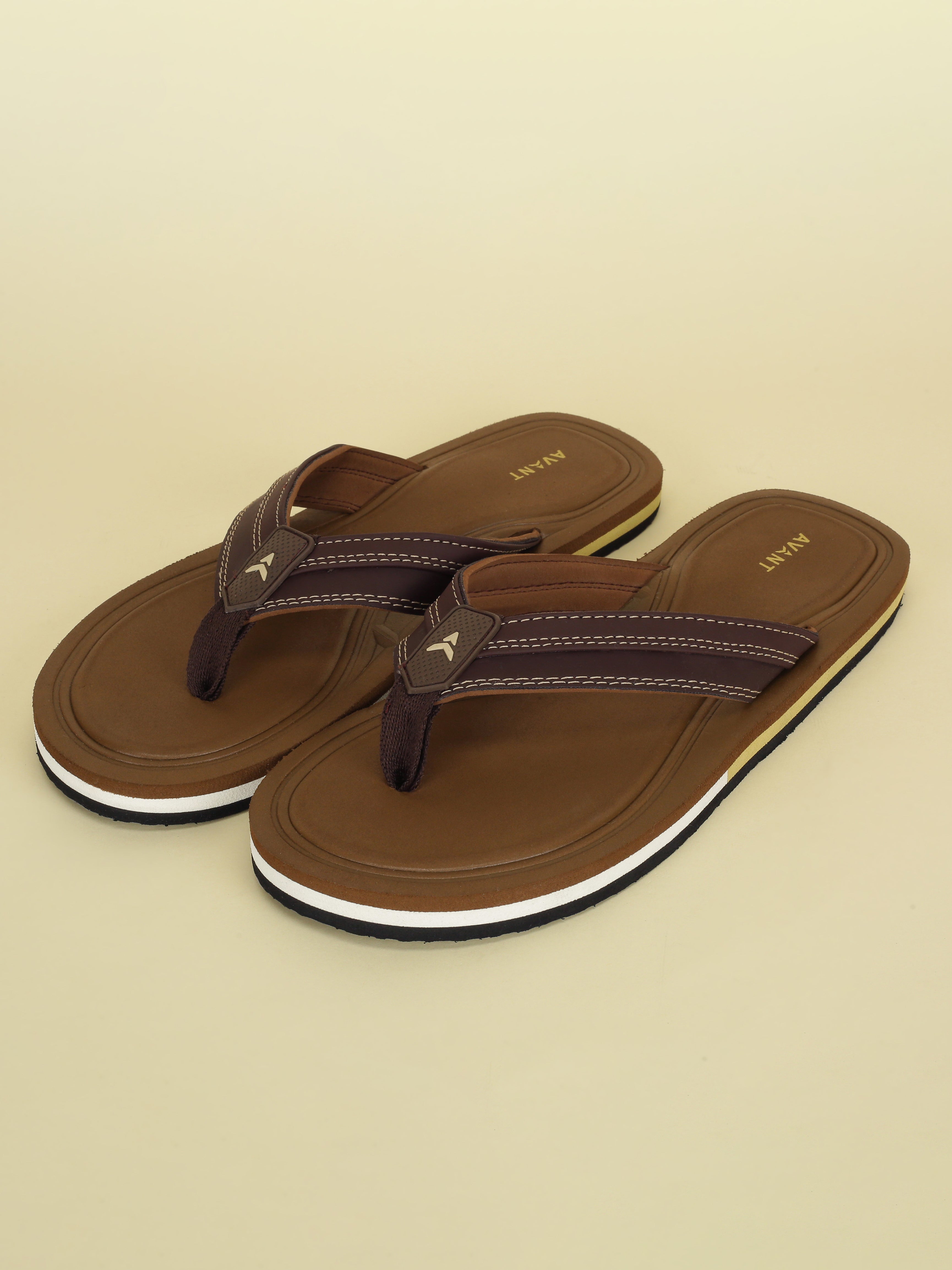 Avant Men's Flint Flip Flops - D.Brown