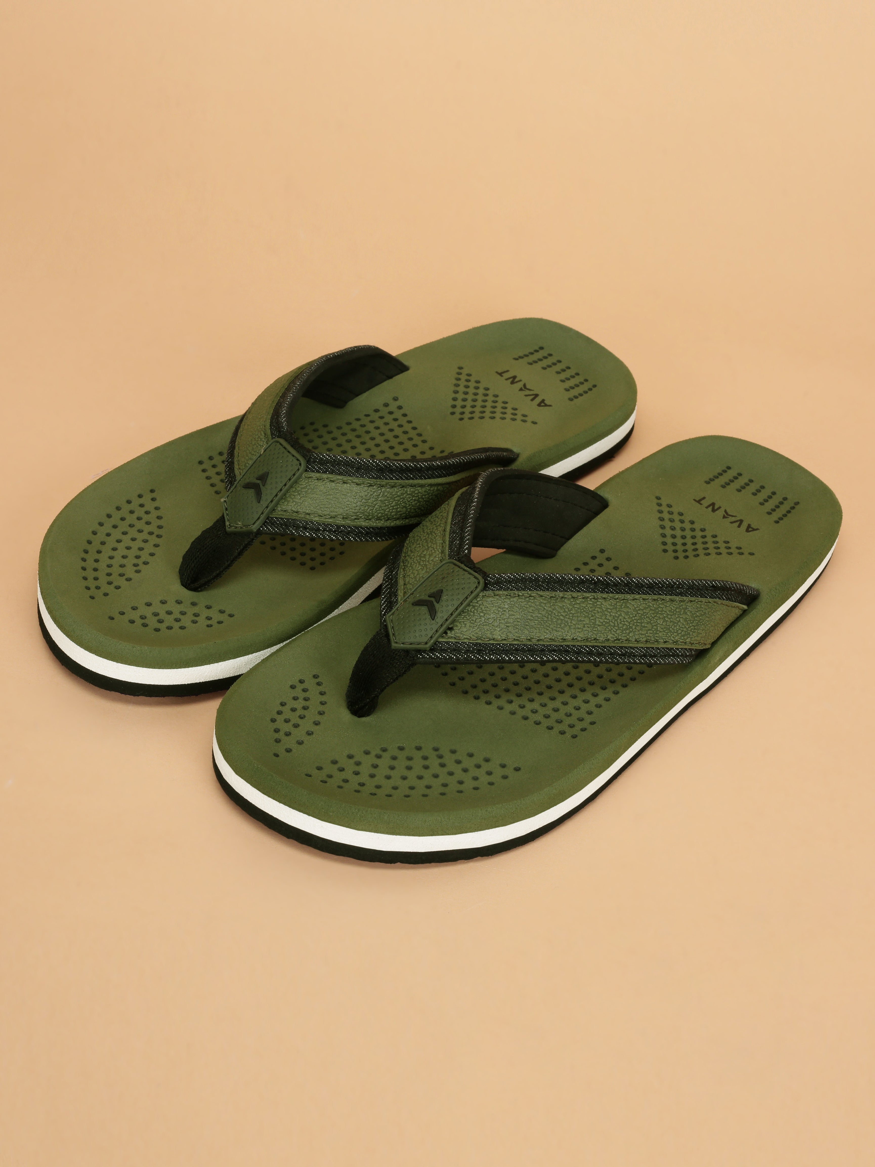 Avant Men's Brook Flip Flops - Green/Black