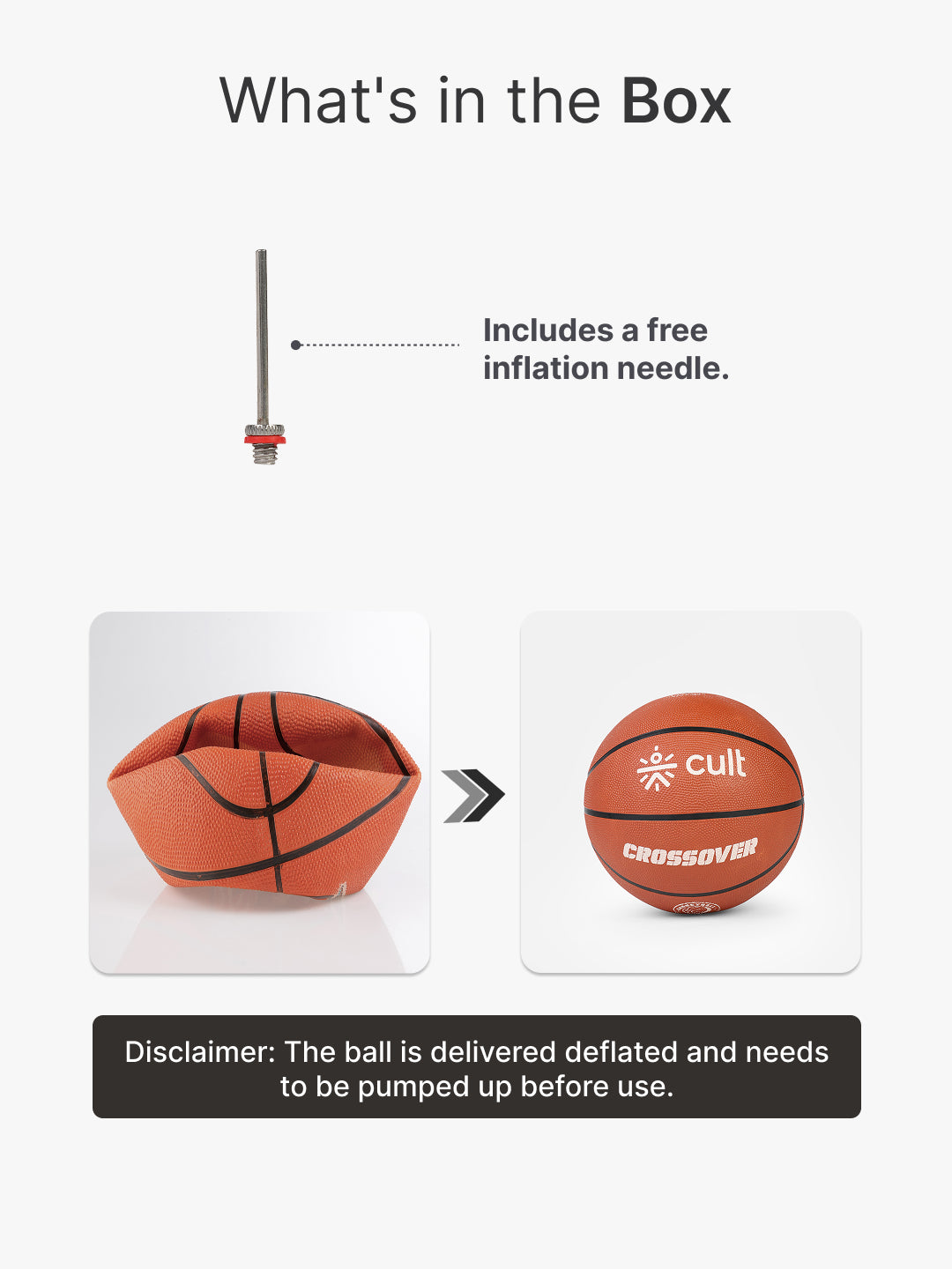 cult Basketball Crossover Brown Size 7