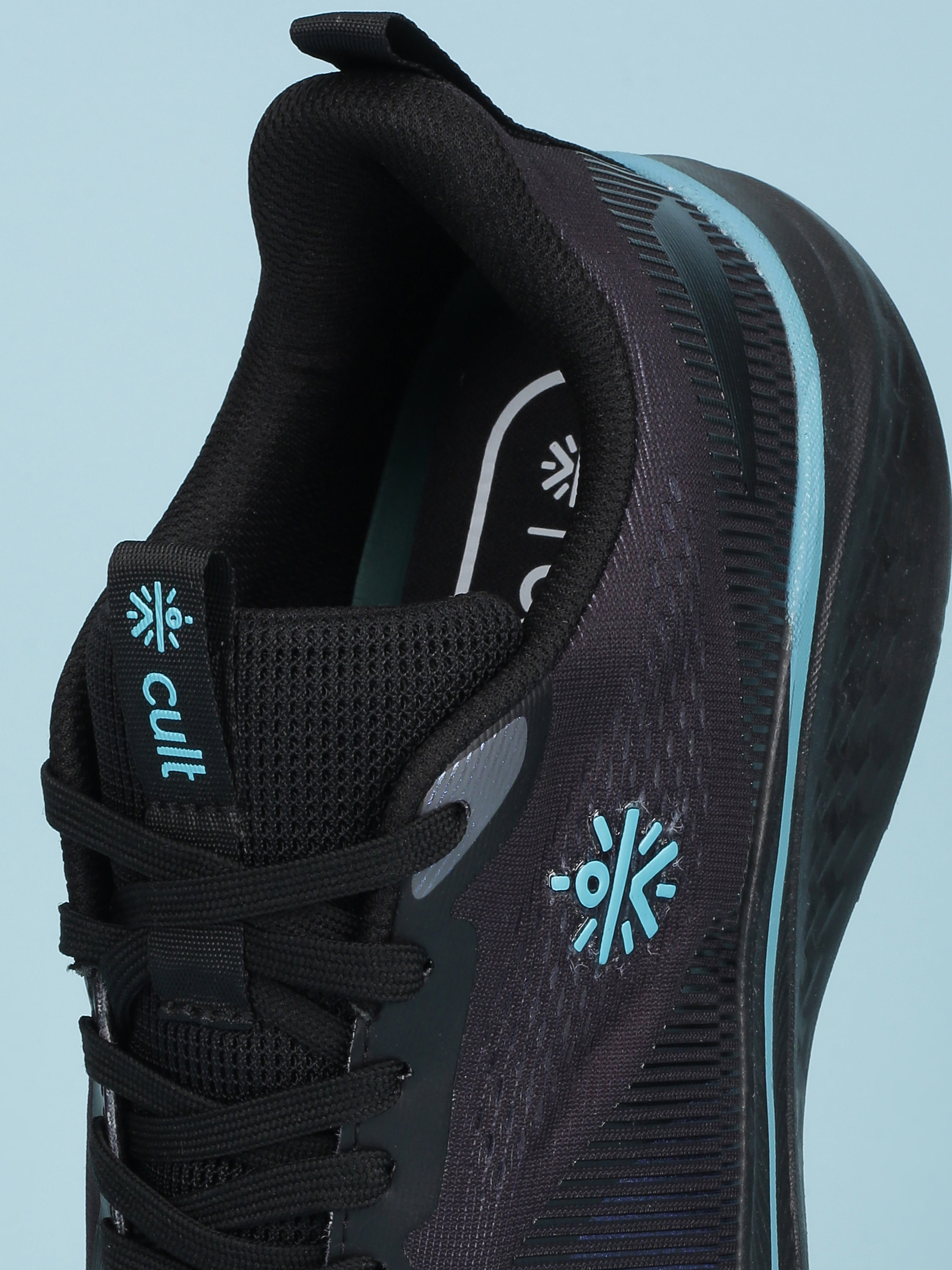 Cult Men's Typhon Running Shoes - Black/Turquoise