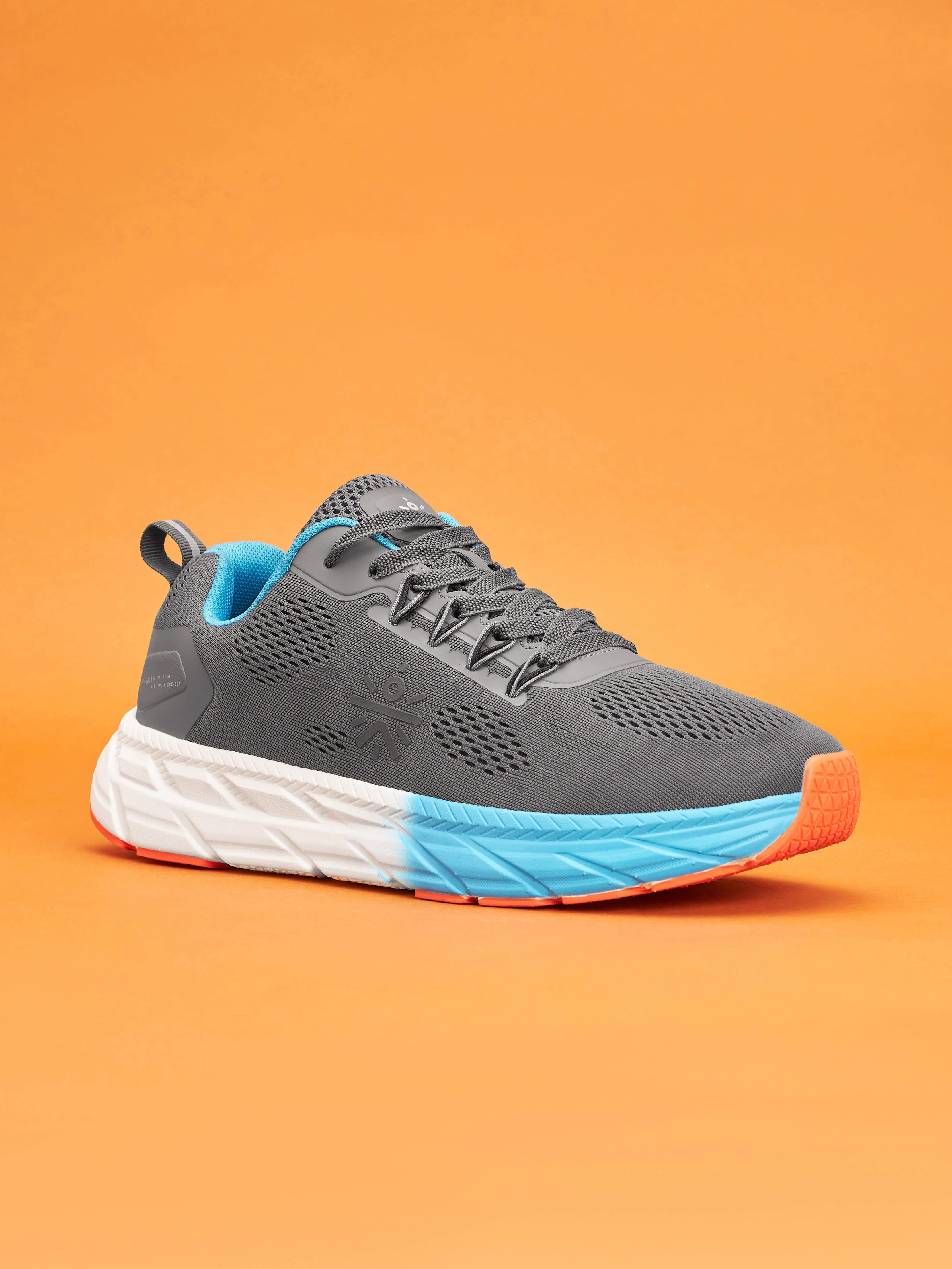 cult EZ+ Ryde Men Running Shoes - Carbon Grey/Blue