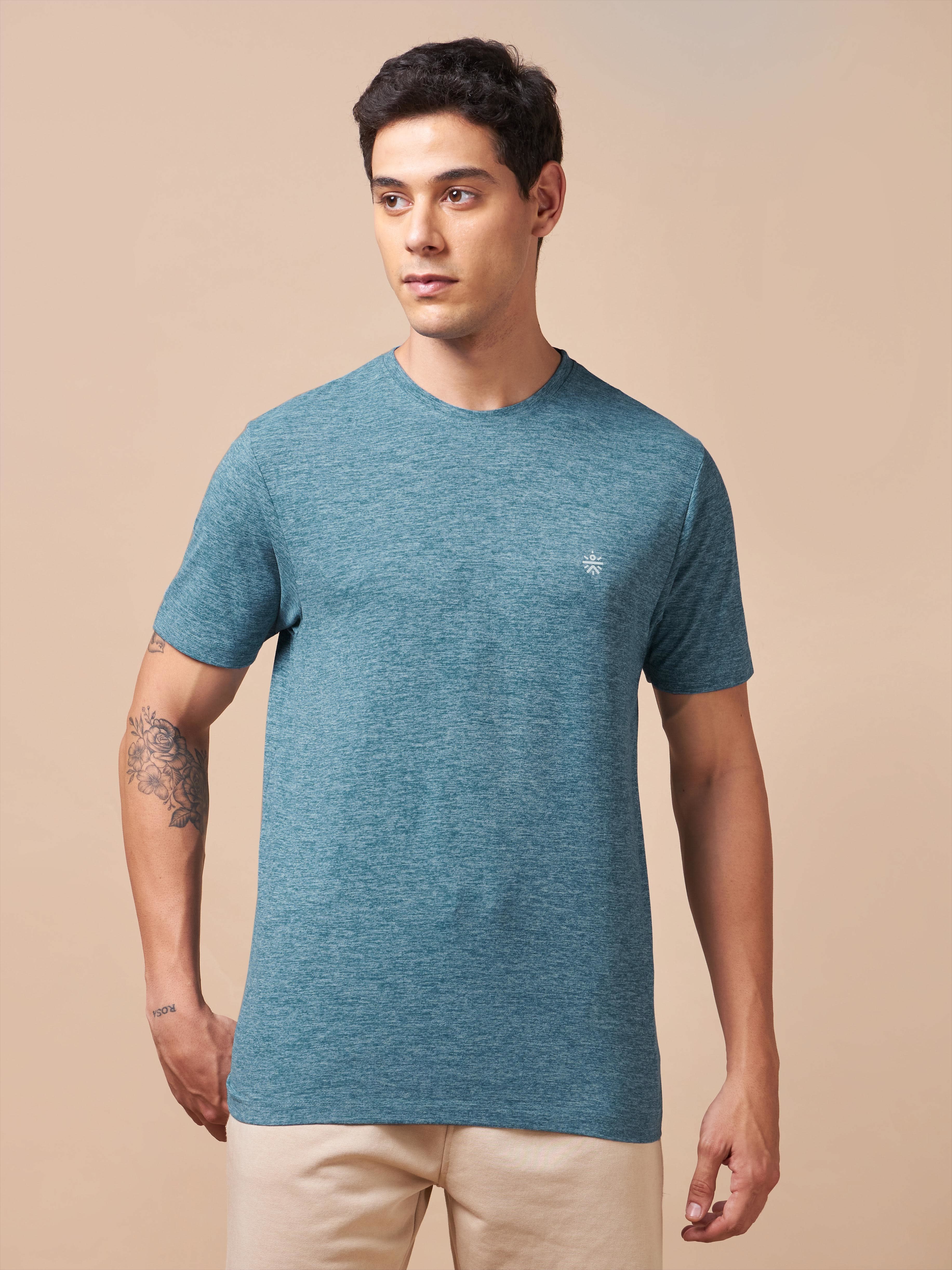 Men's Train All Day Blue Comfortech T-shirt