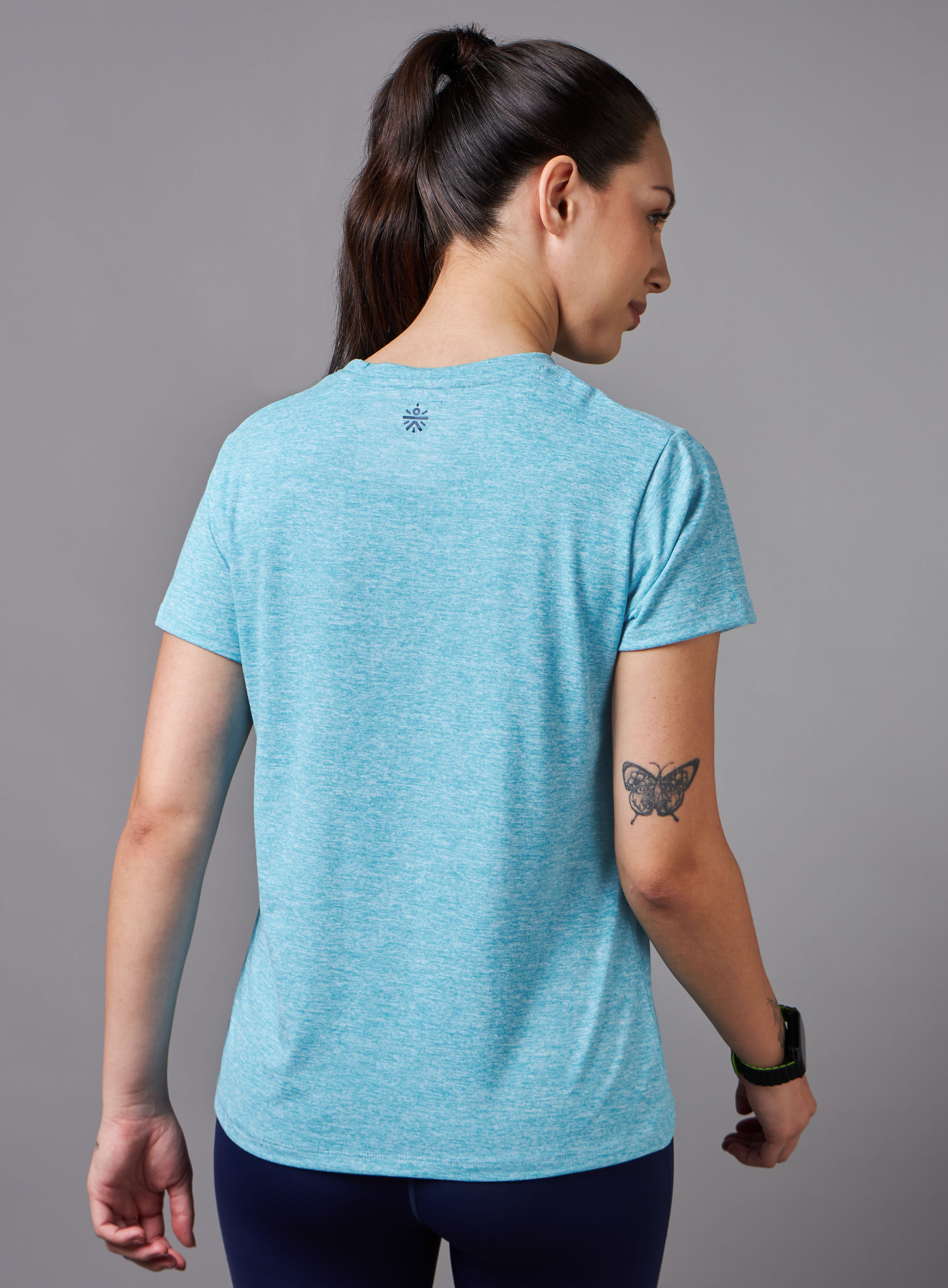 Women's All Day Workout Blue Comfortech T-shirt