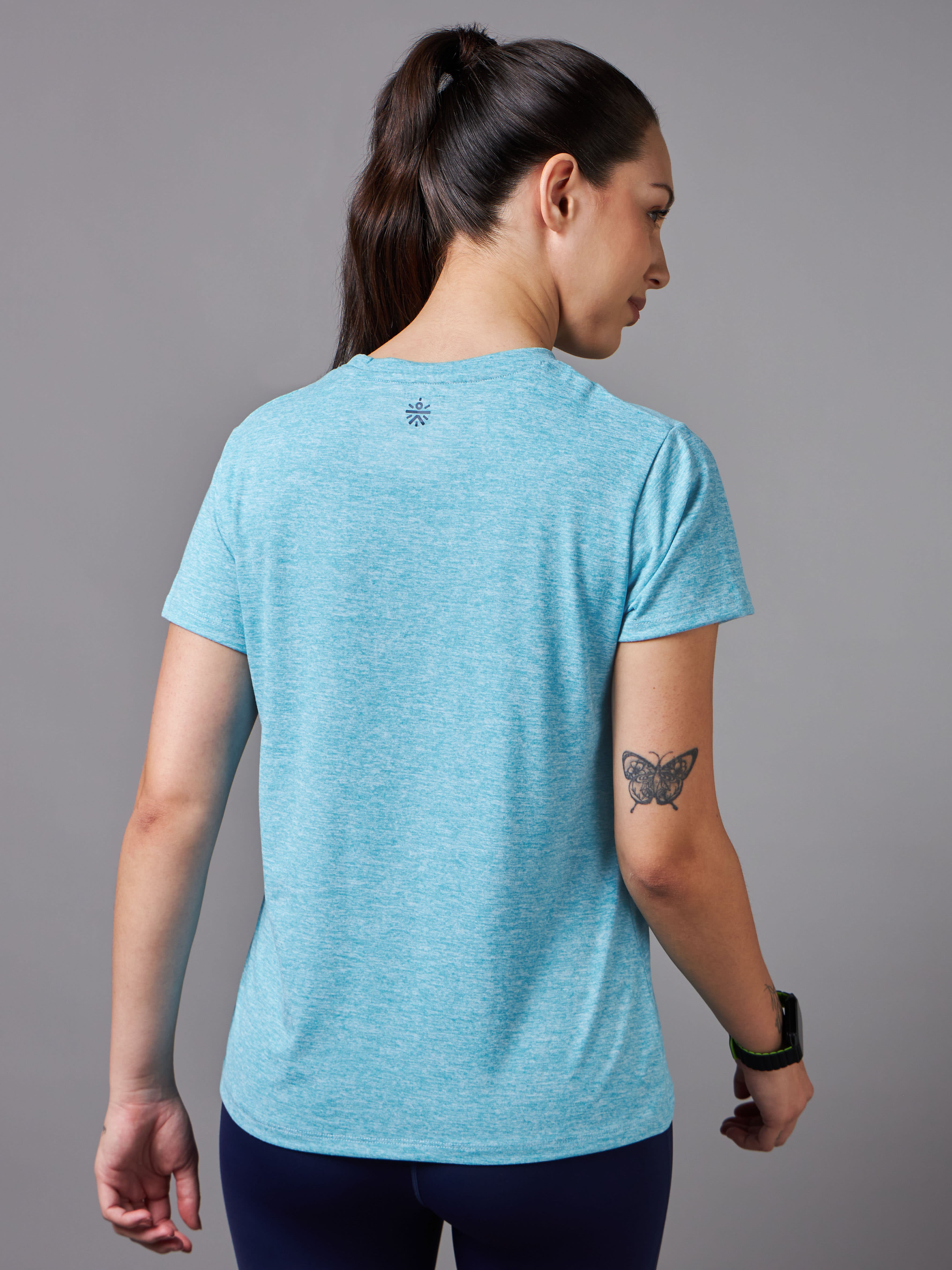 Women's All Day Workout Blue Comfortech T-shirt