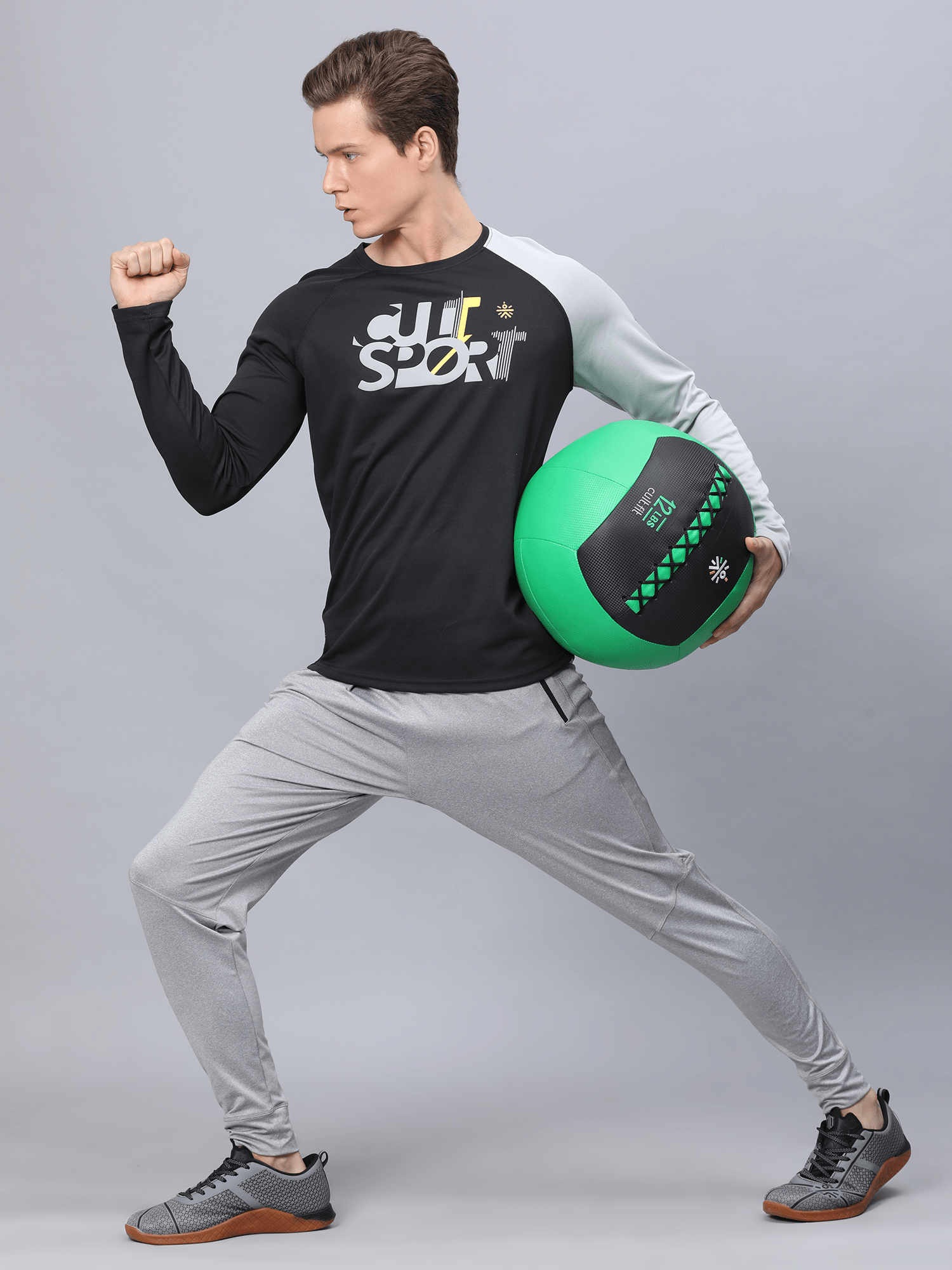 Abstract Unit Black Tee