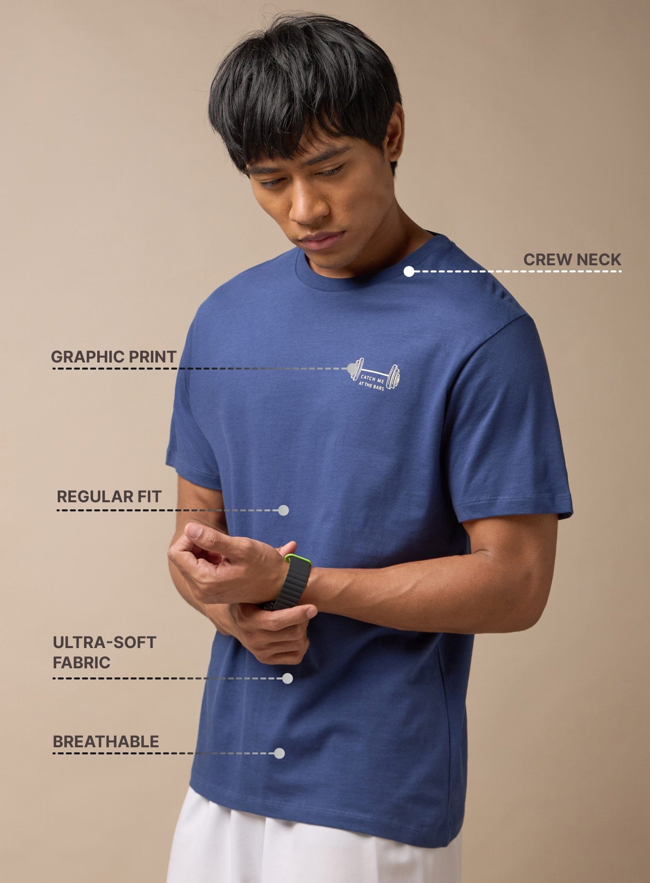 Catch Me At The Bars Miniature Print T-shirt