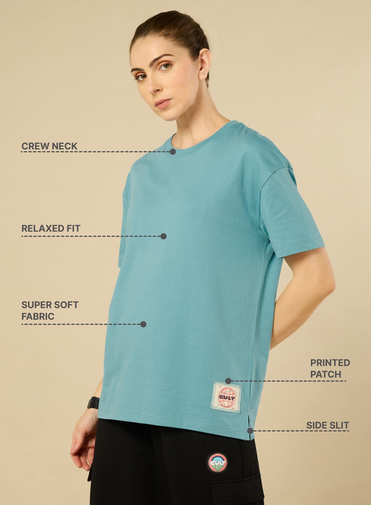 Cult Club Liesure BlueTop