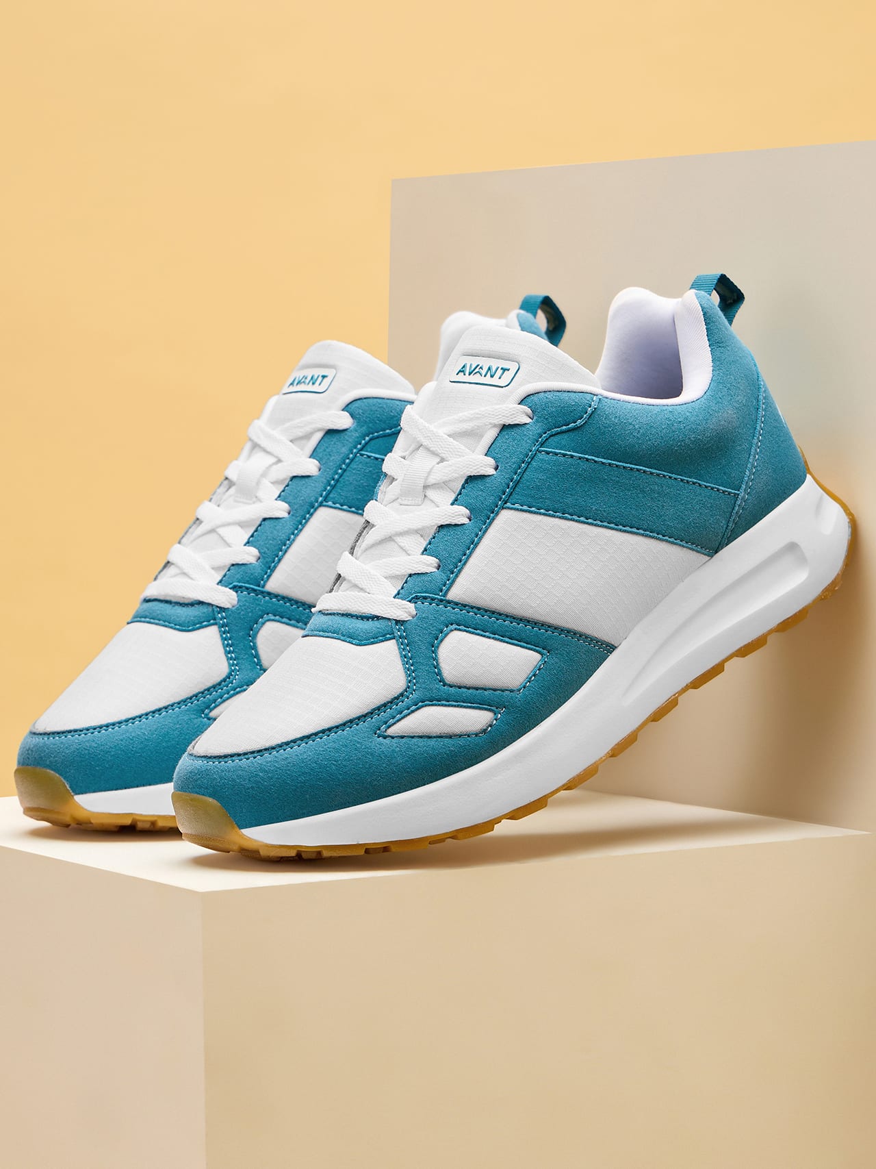 Avant Men's Waffle Pro Sneaker Shoes-Sea Green / White