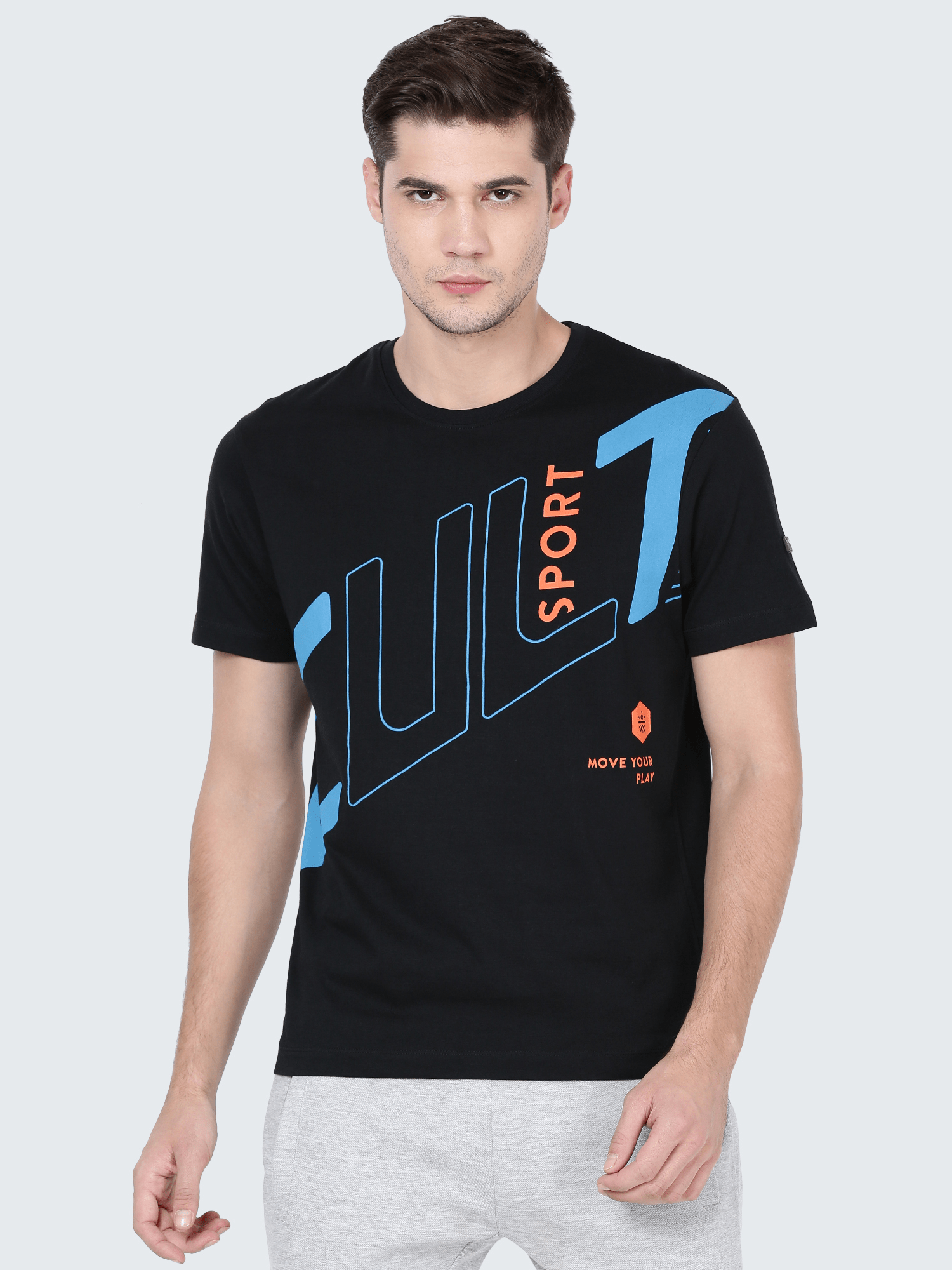 Everydays Link Black Cotton Tee