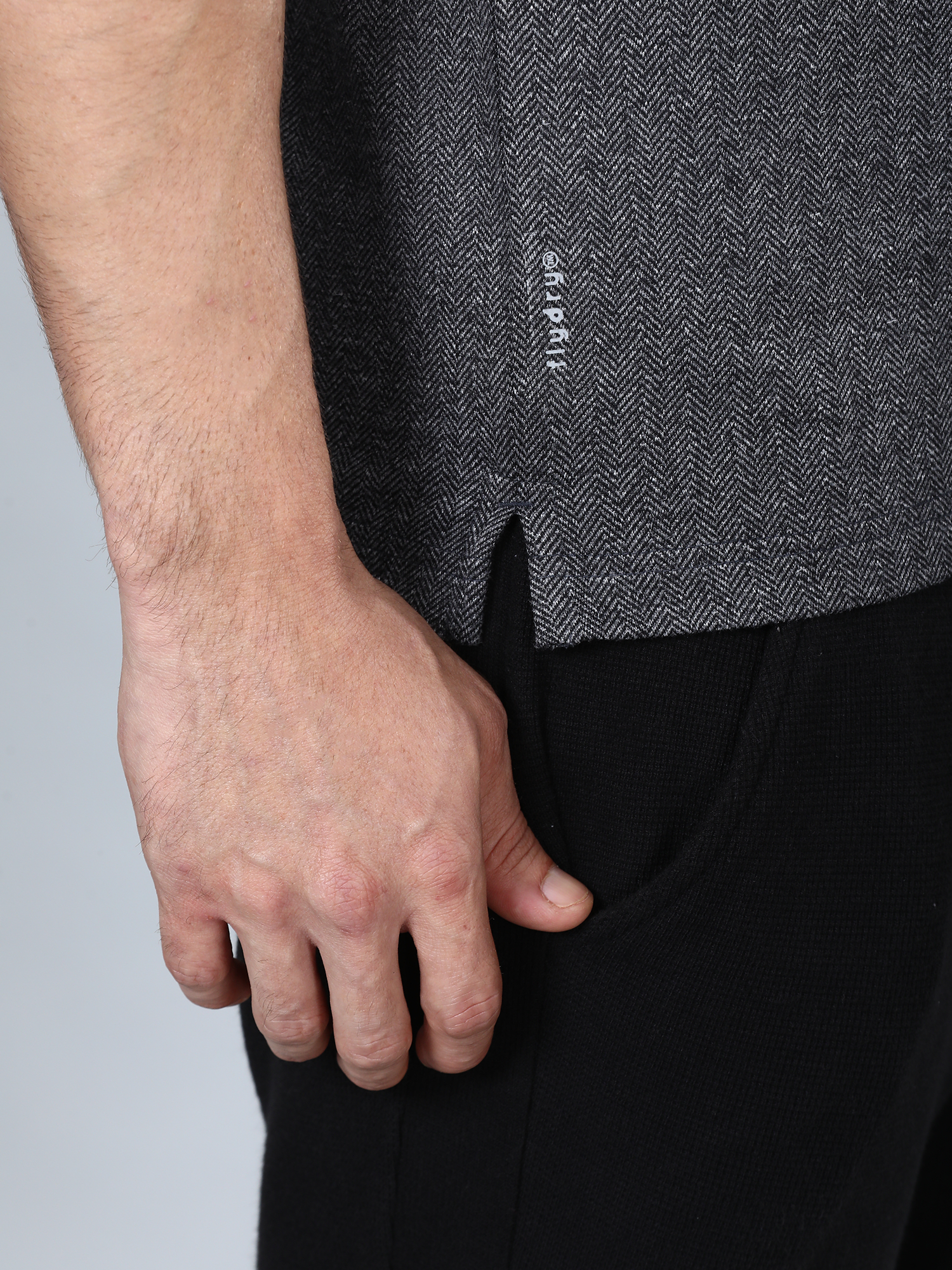 Signature Grey Gym Polo Tee