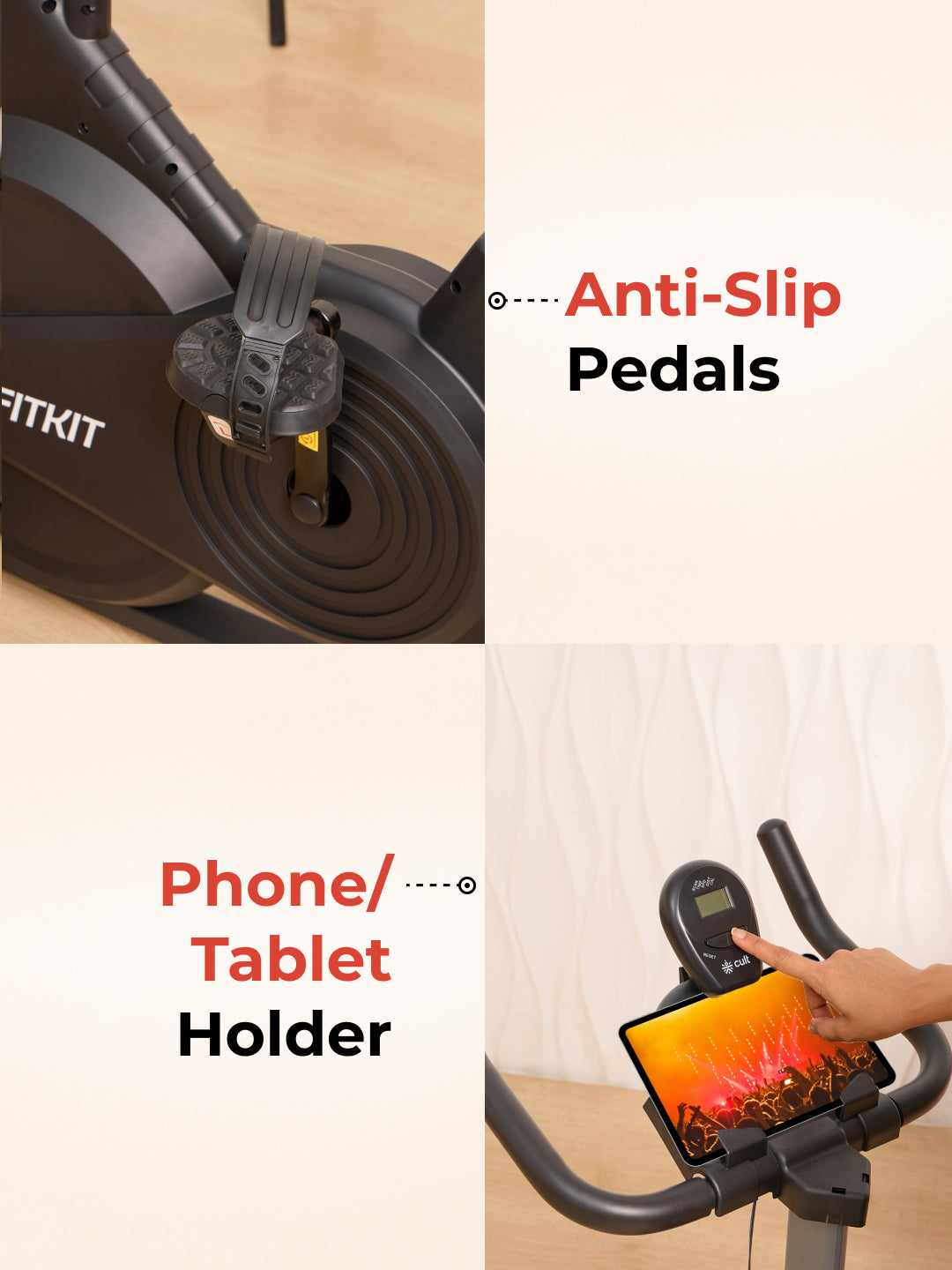 FK7003 Spinbike | 8kg Flywheel | Max Weight: 130Kg | Black (6 months warranty + 6 months extended warranty)