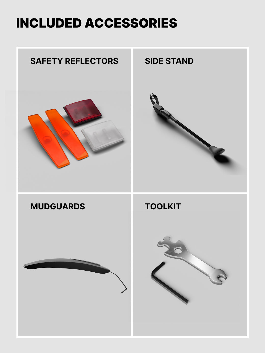 Urban Terrain Comet Pro 26T Single Speed Steel Mountain Bike with Front Suspension & Dual Disc Brakes (White)