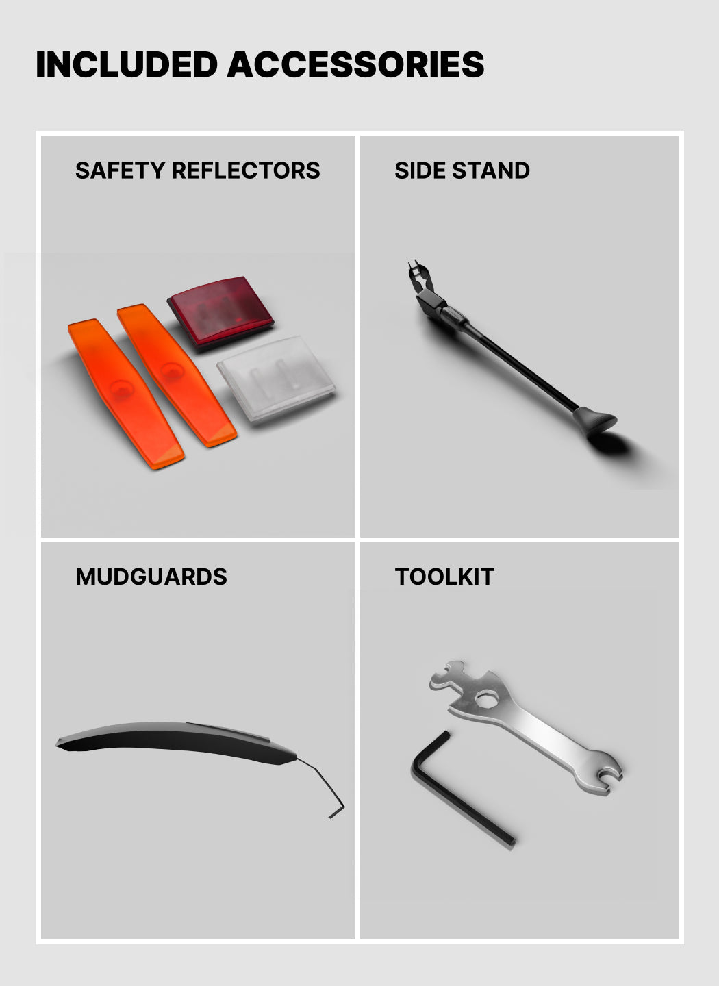 Urban Terrain Comet Pro 26T Single Speed Steel Mountain Bike with Front Suspension & Dual Disc Brakes (White)