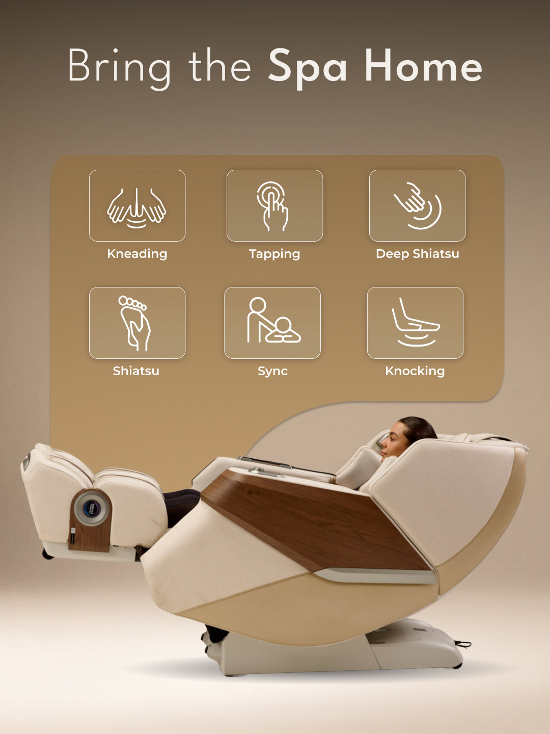 CULT Riviera Advanced 4D Massage Chair with Rovo Walking Technology | Extended SL Track | Zero Gravity | 23 Auto Modes | 6 Massage Techniques | Back & Leg Heating