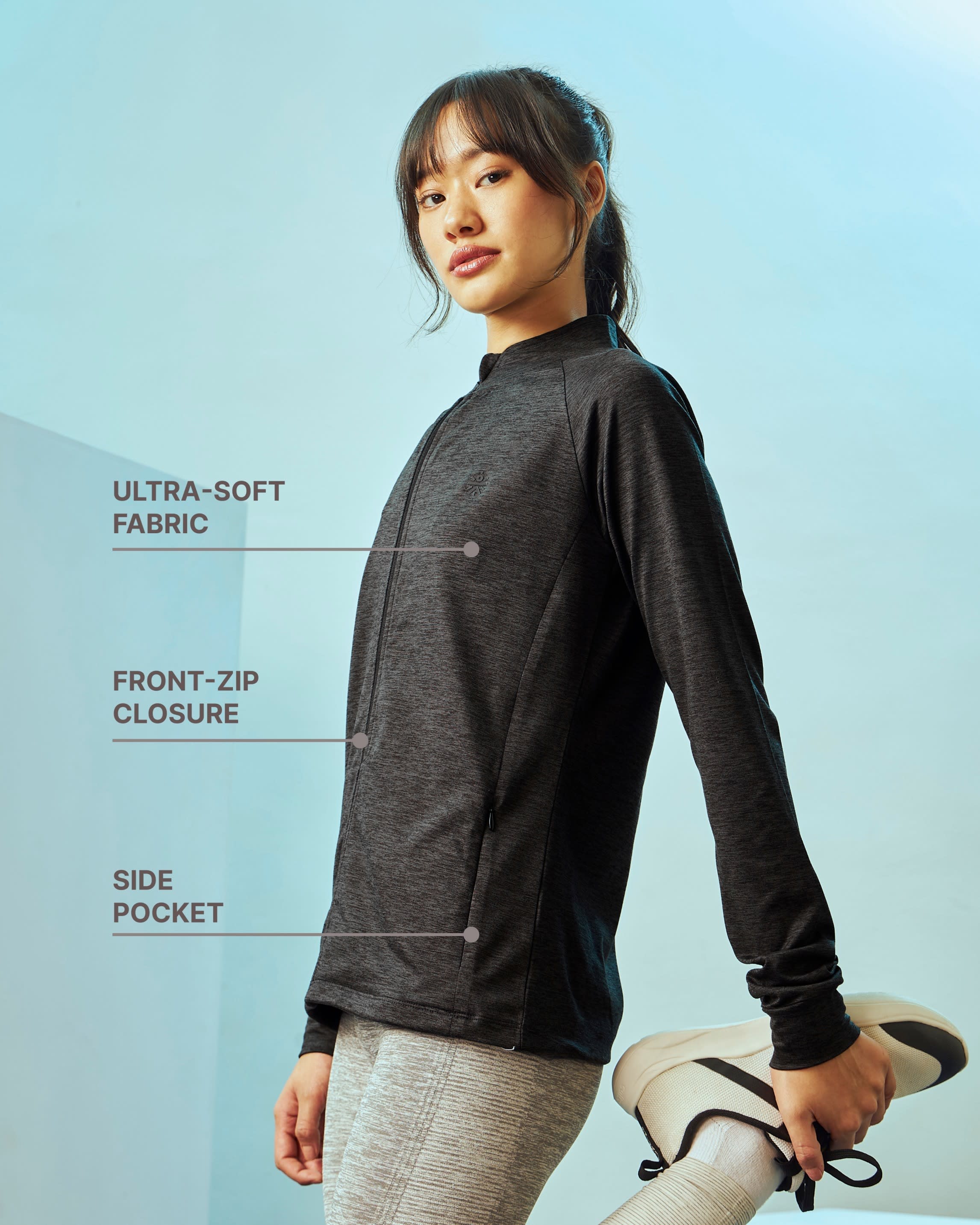 Zip-Front Jacket with Side Pockets