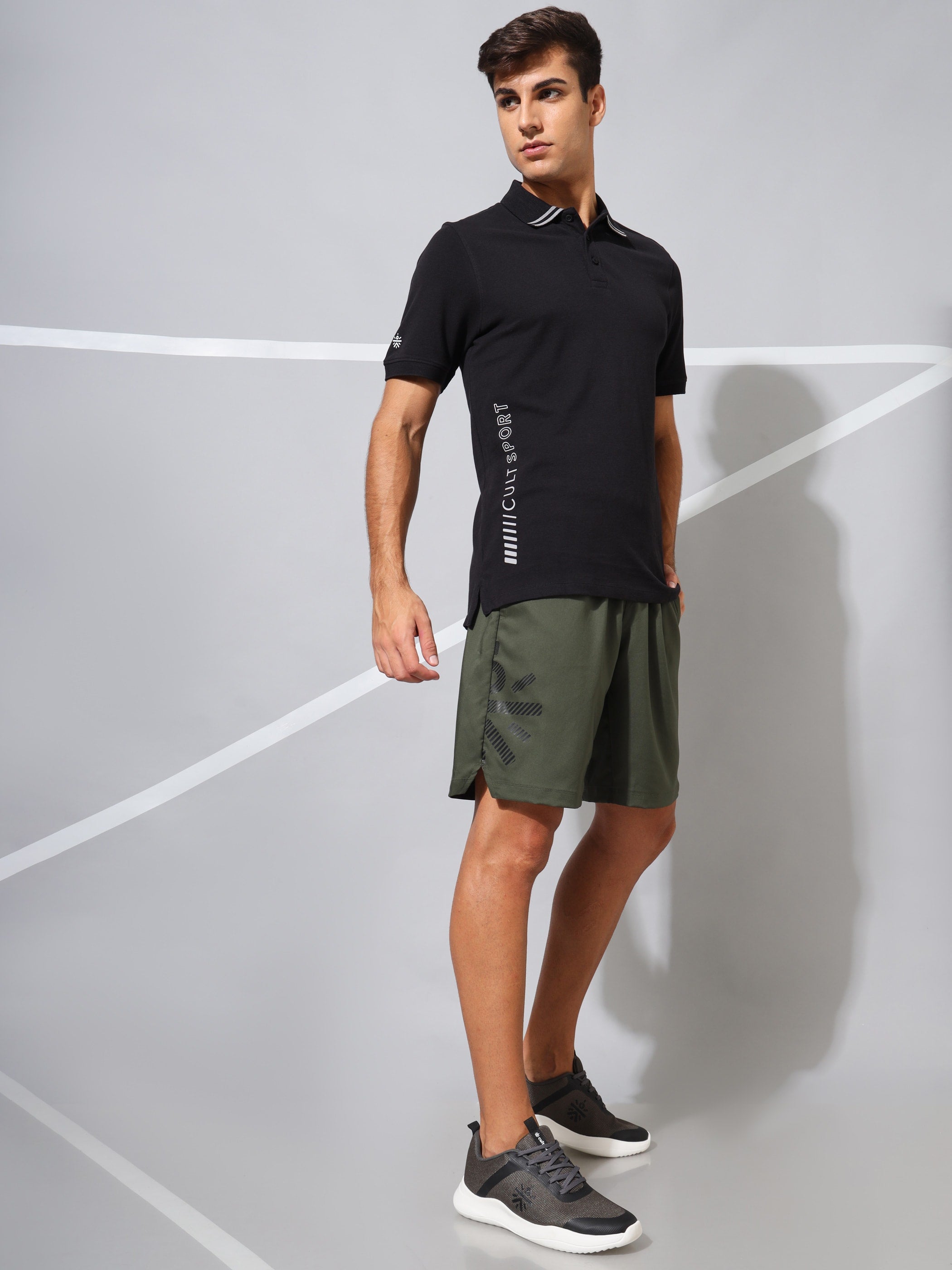 Performance Shorts with Tonal Graphic