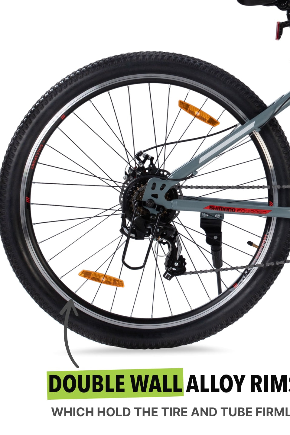 DAUNTLESS21S29TGREYSteel 21 Speed Shimano Gear 29 inch Mountain Cycle, Dual Disc Brake, Front Suspension and Double Wall Rim