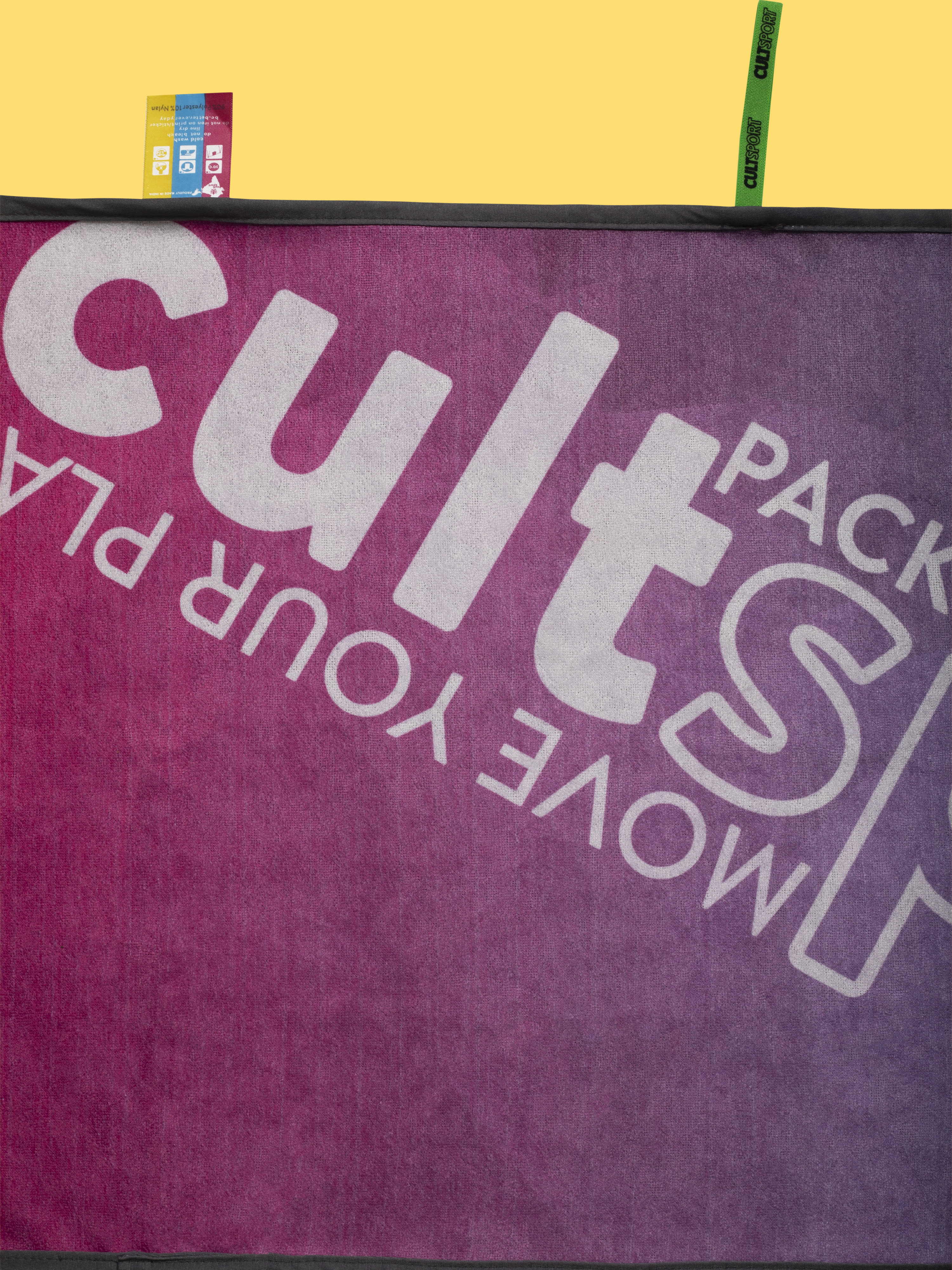 Packed With Guts Pink-blue Gym Towel