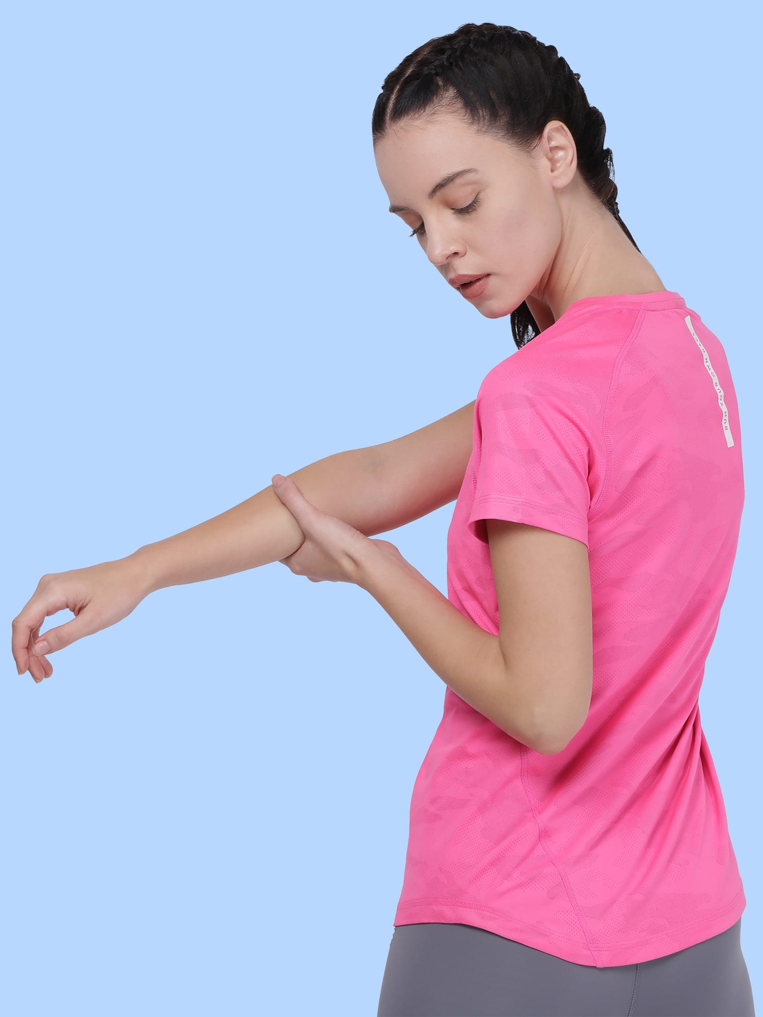 Vital Track Pink Running Relaxed Tee