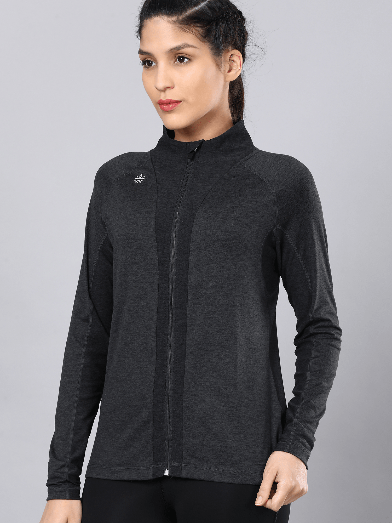 Vital Propel Black Zip Through Sweatshirt