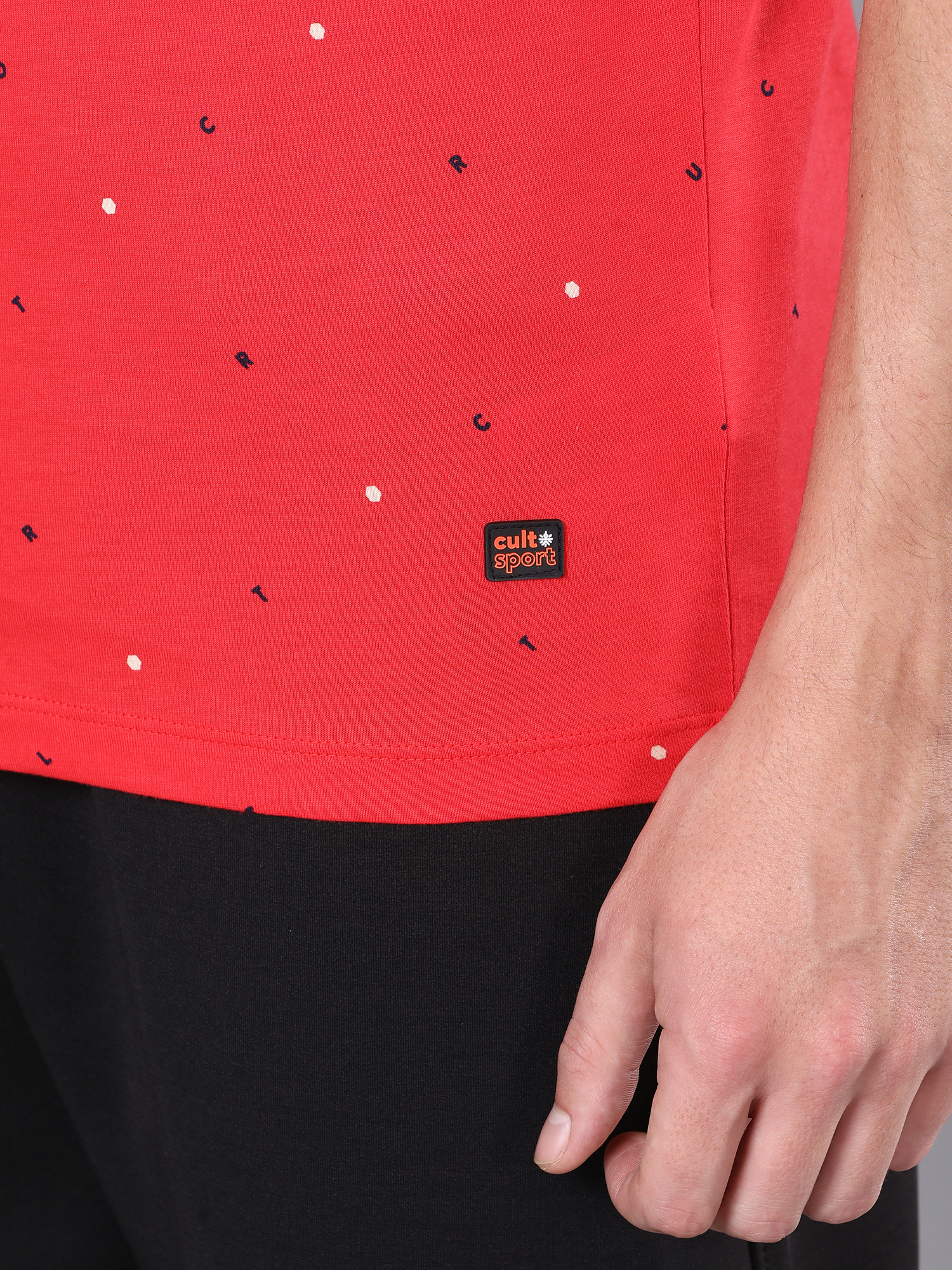 Everyday Alpha Red Cotton Tee