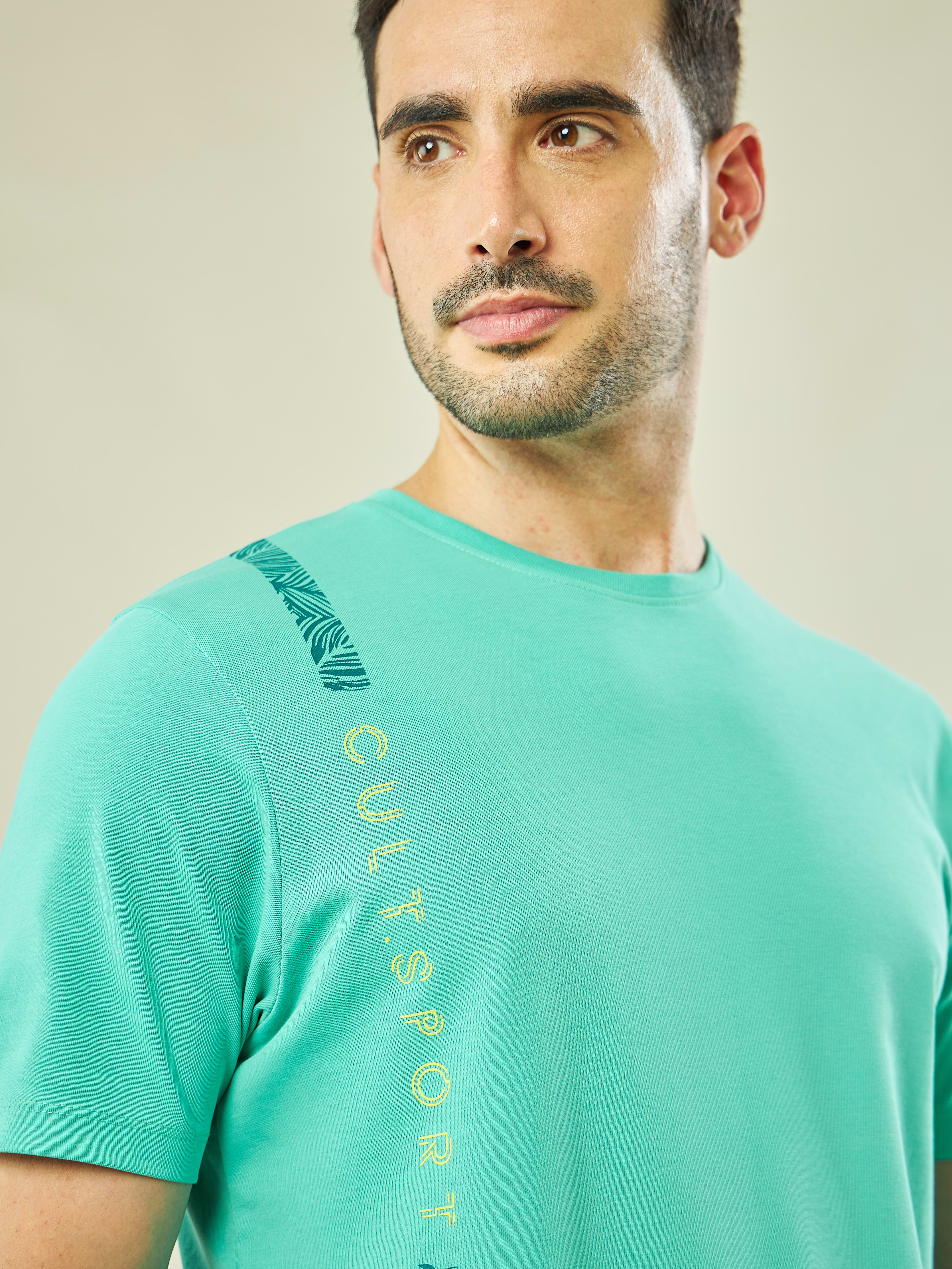 Placement Print Yoga T-shirt