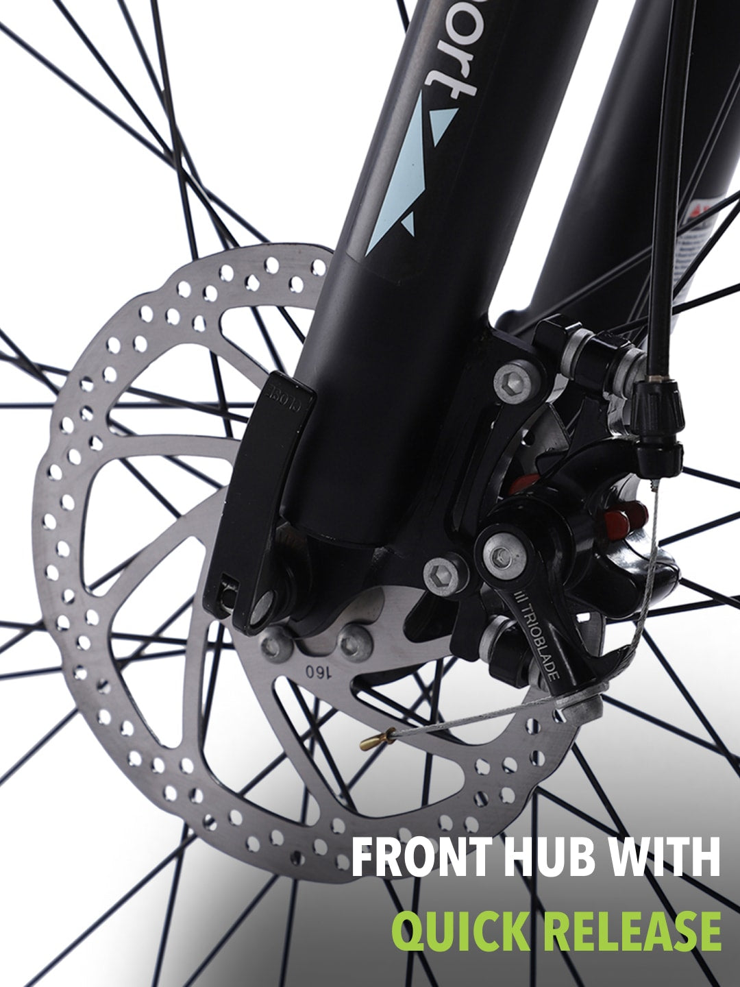 CARBIDE27.5TBLUE Steel Single Speed Mountain Cycle, Front Suspension, Disc Brake and Double Wall Rim