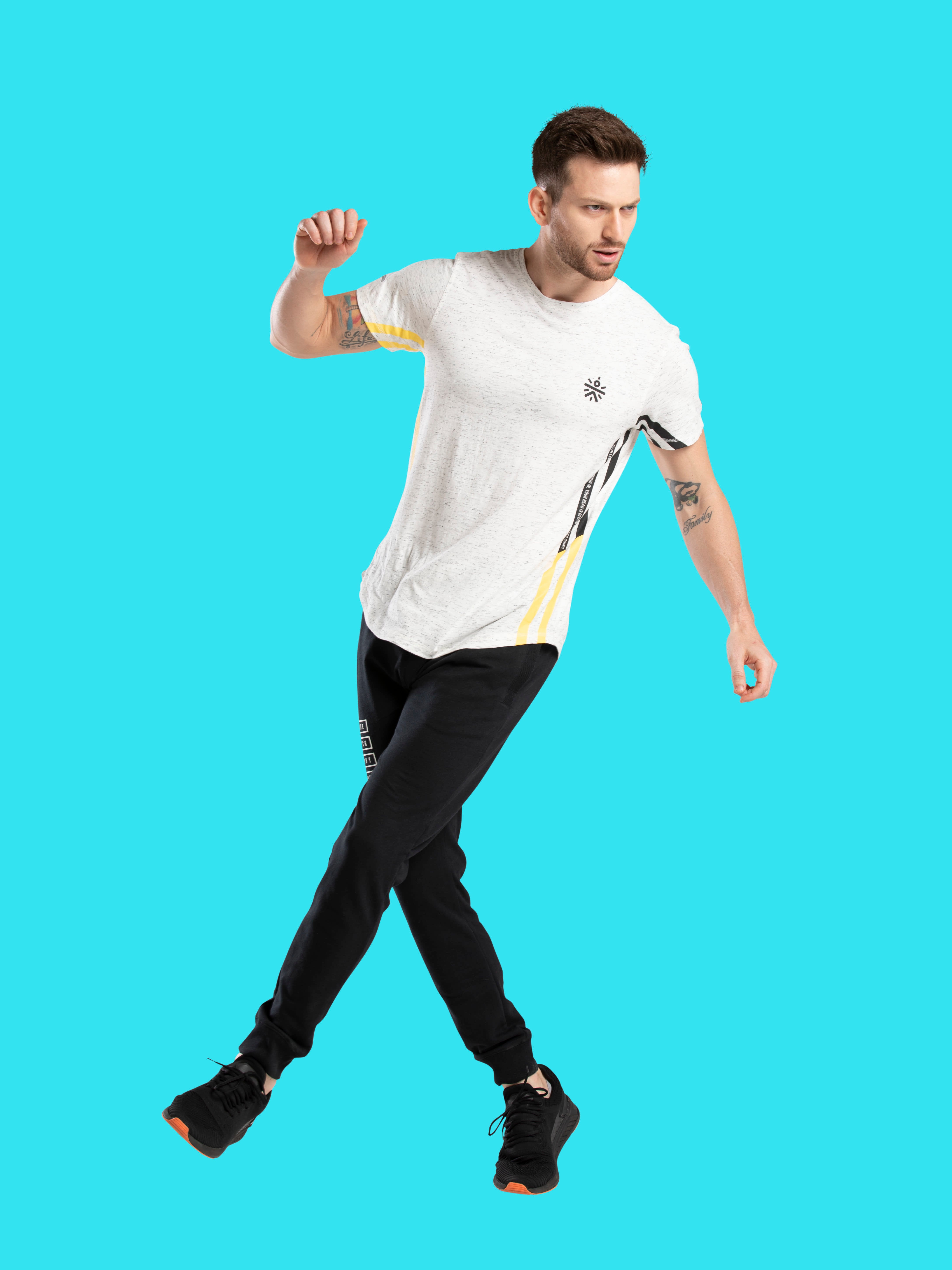 Active White Slim Street Tee