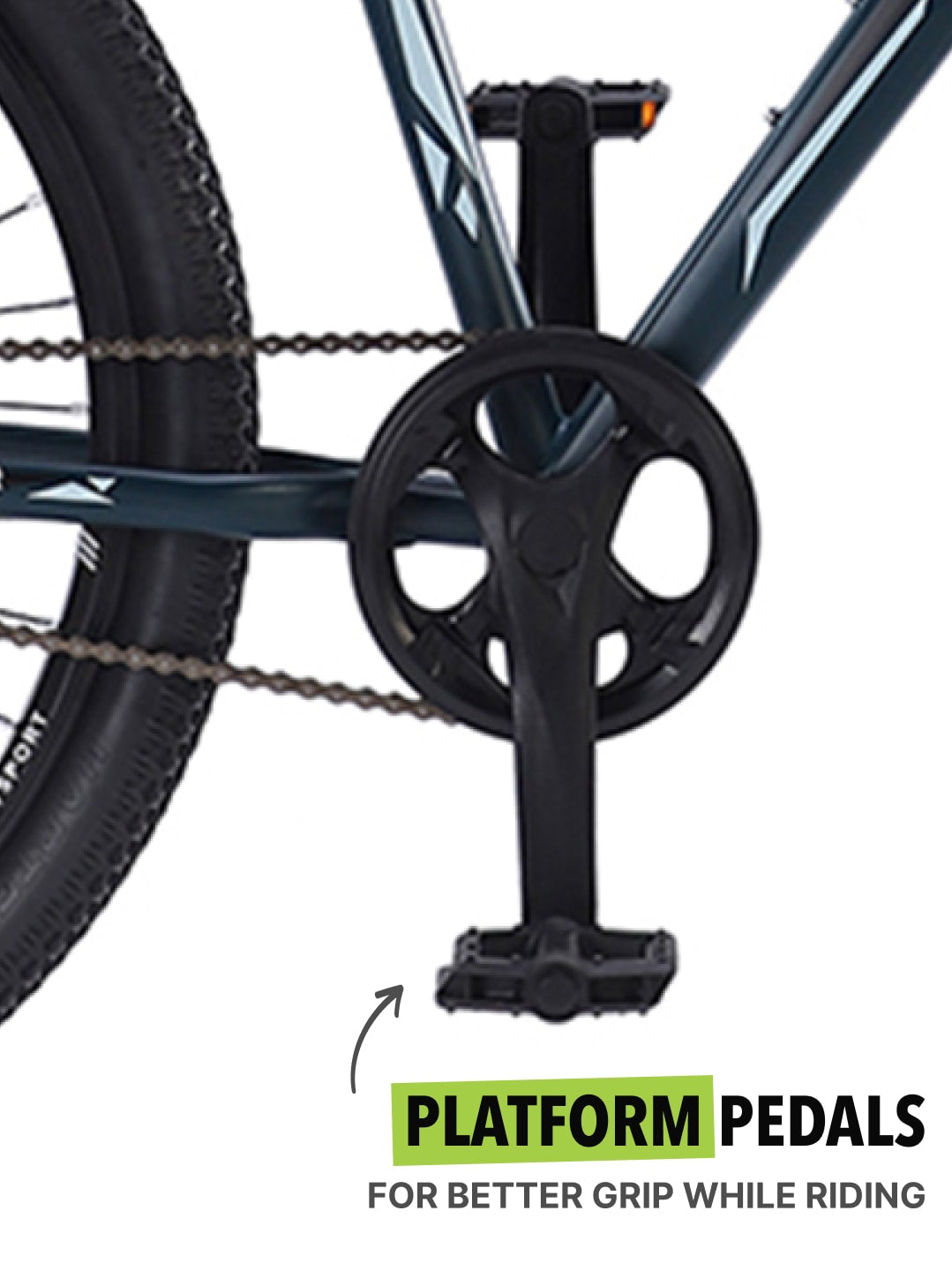 CARBIDE27.5TBLUE Steel Single Speed Mountain Cycle, Front Suspension, Disc Brake and Double Wall Rim