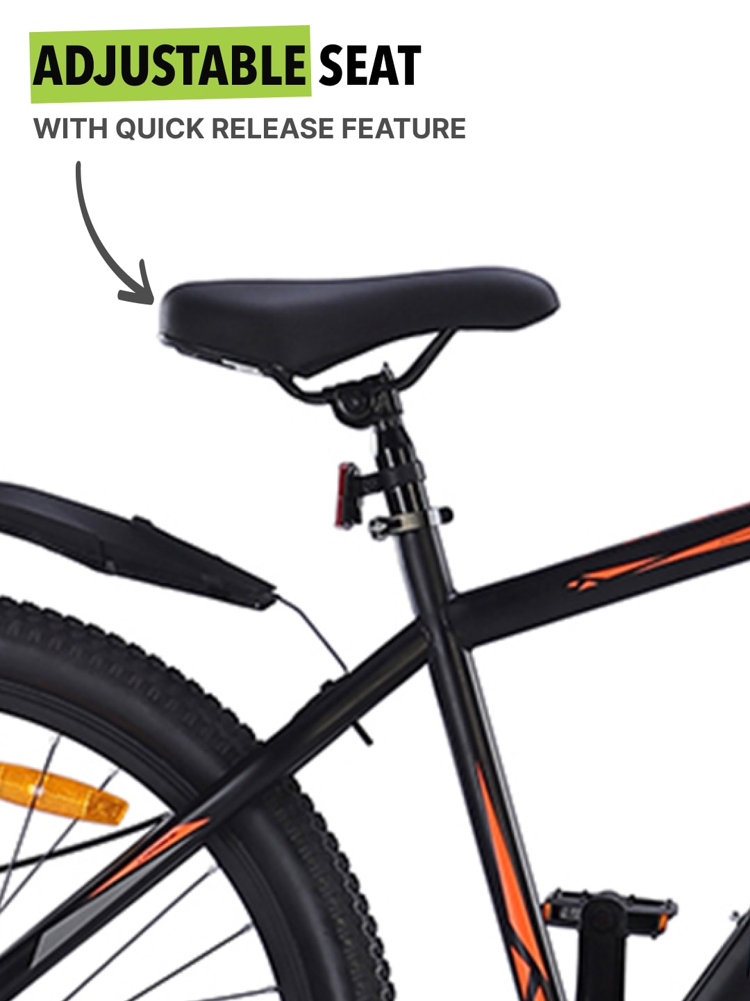 CARBIDE27.5TBlACK Steel Single Speed Mountain Cycle, Front Suspension, Disc Brake and Double Wall Rim