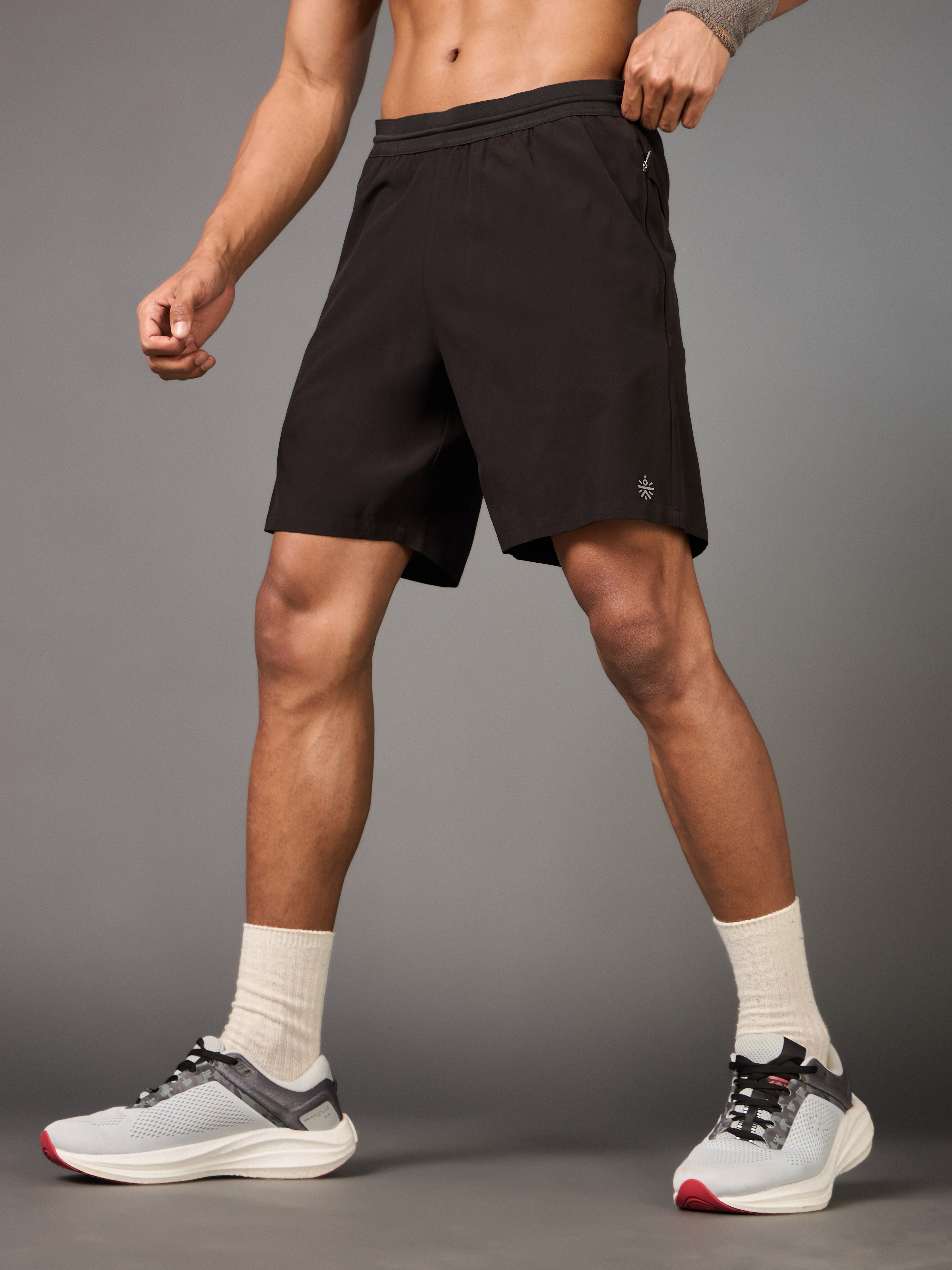 Men's All Terrain Black Running Shorts
