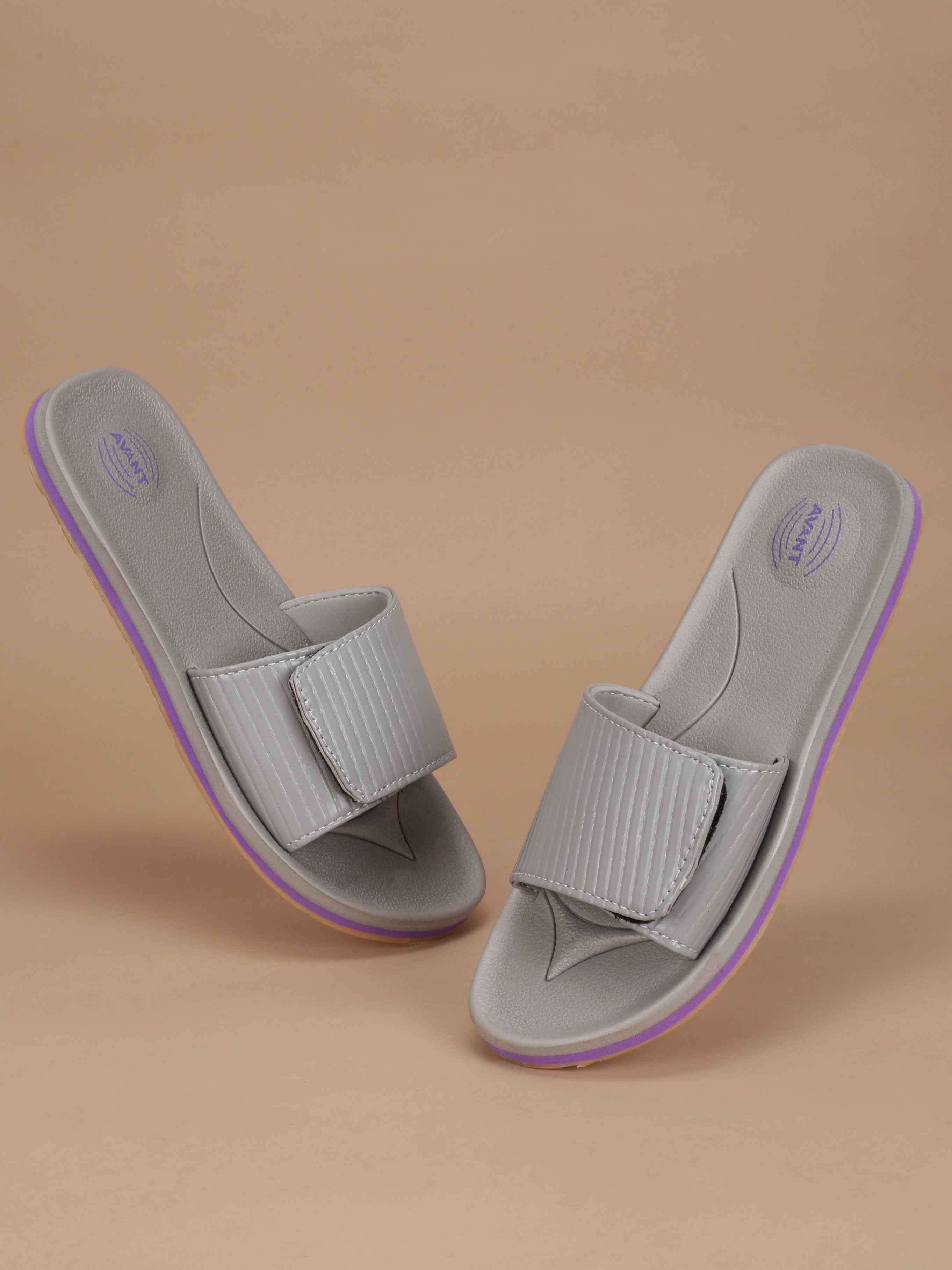 Avant Women's Zyra Sliders - D.Grey/Lt.Grey