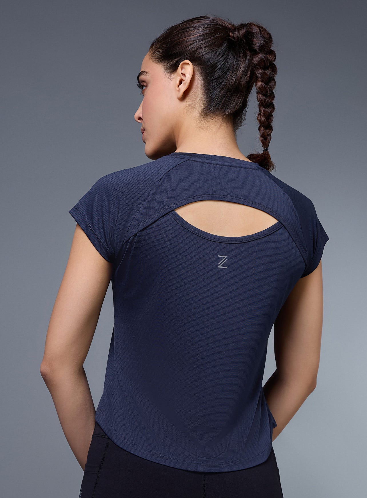 Women's Navy Run Forward T-shirt