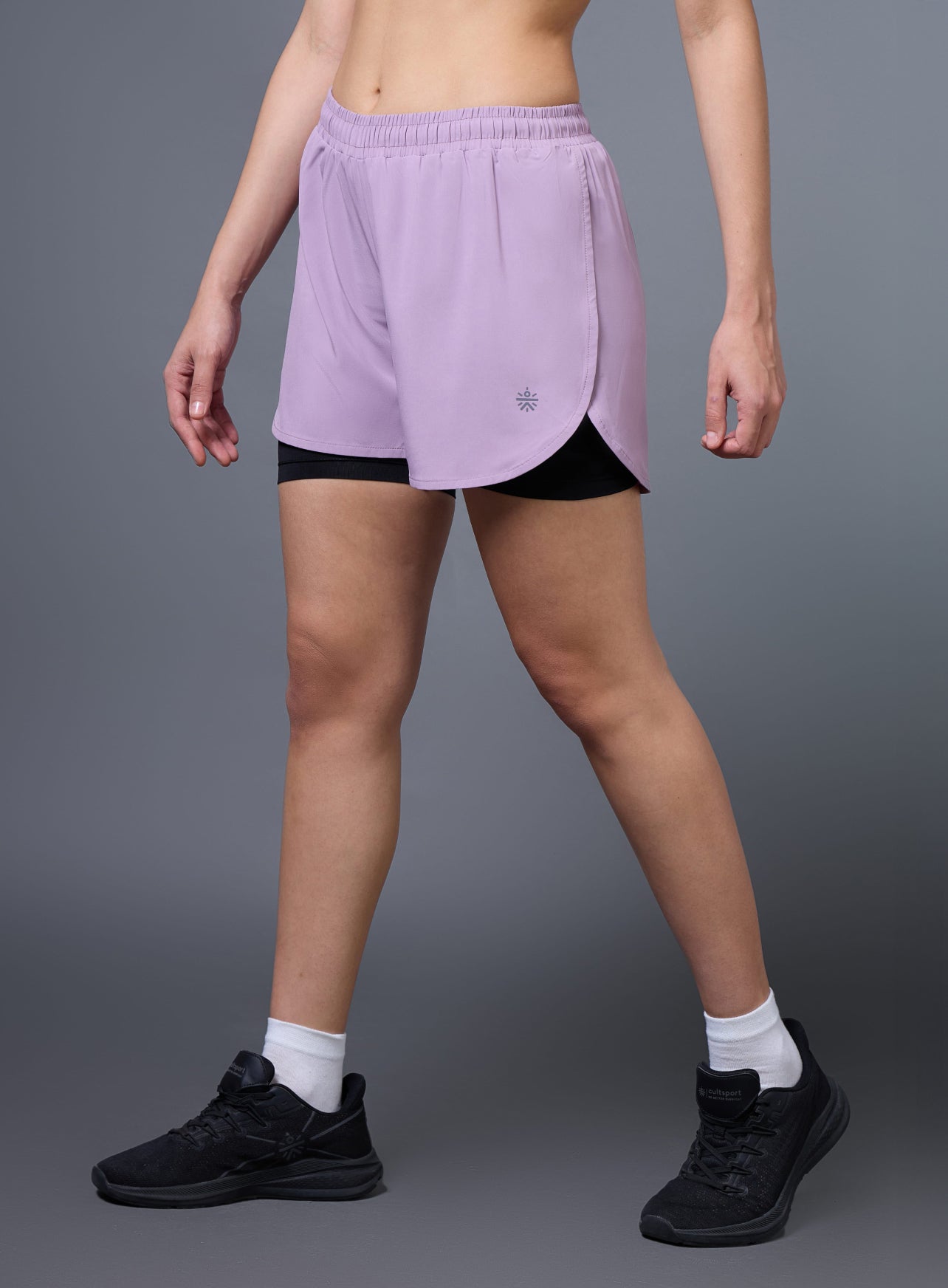 Women's Lavender Pro Running Shorts