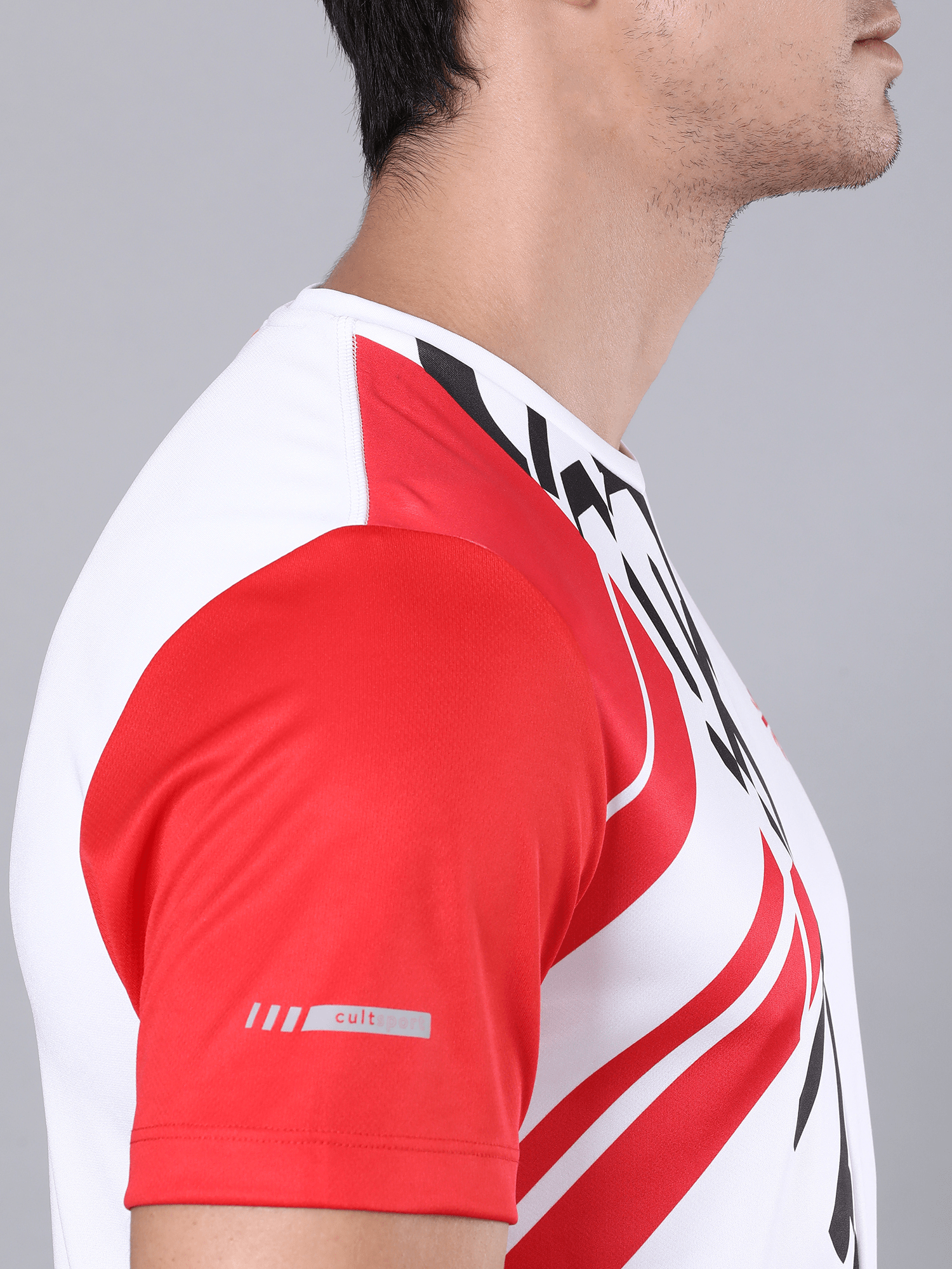 Abrstract Dia White Workout Tee