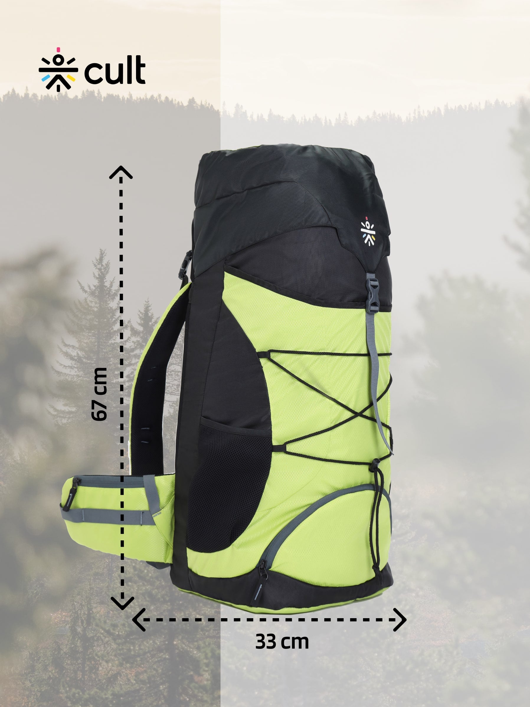Travel Rucksack 60 L Green