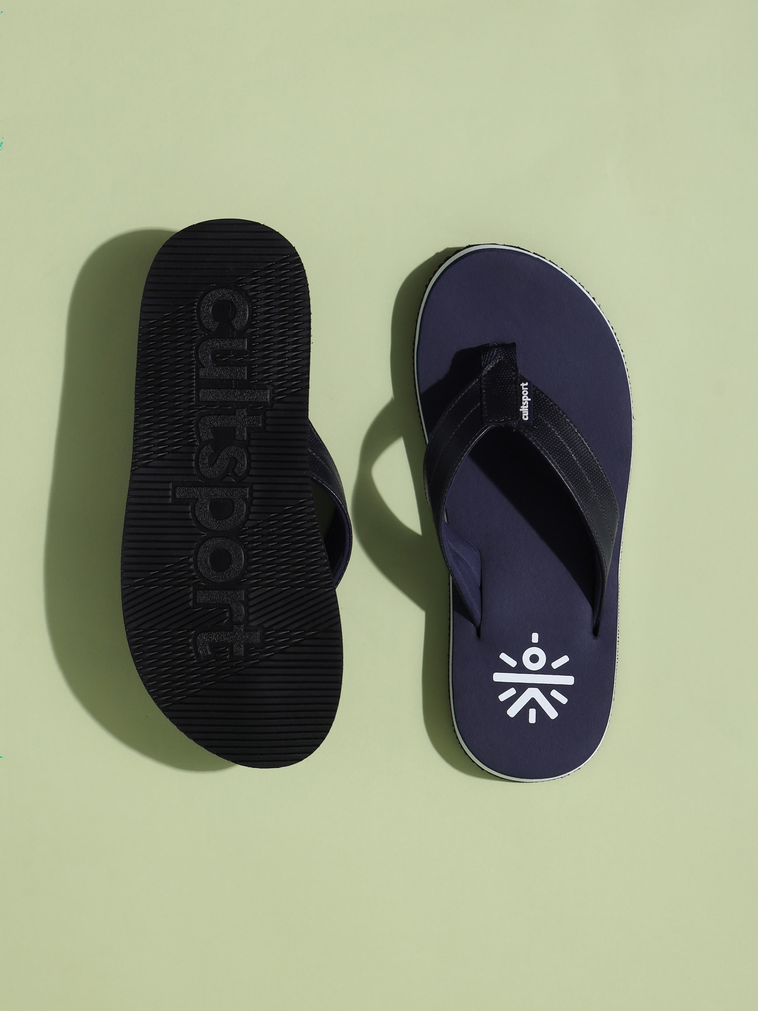 cult Flo Sweat Absorbing EVA Flip Flops - Navy