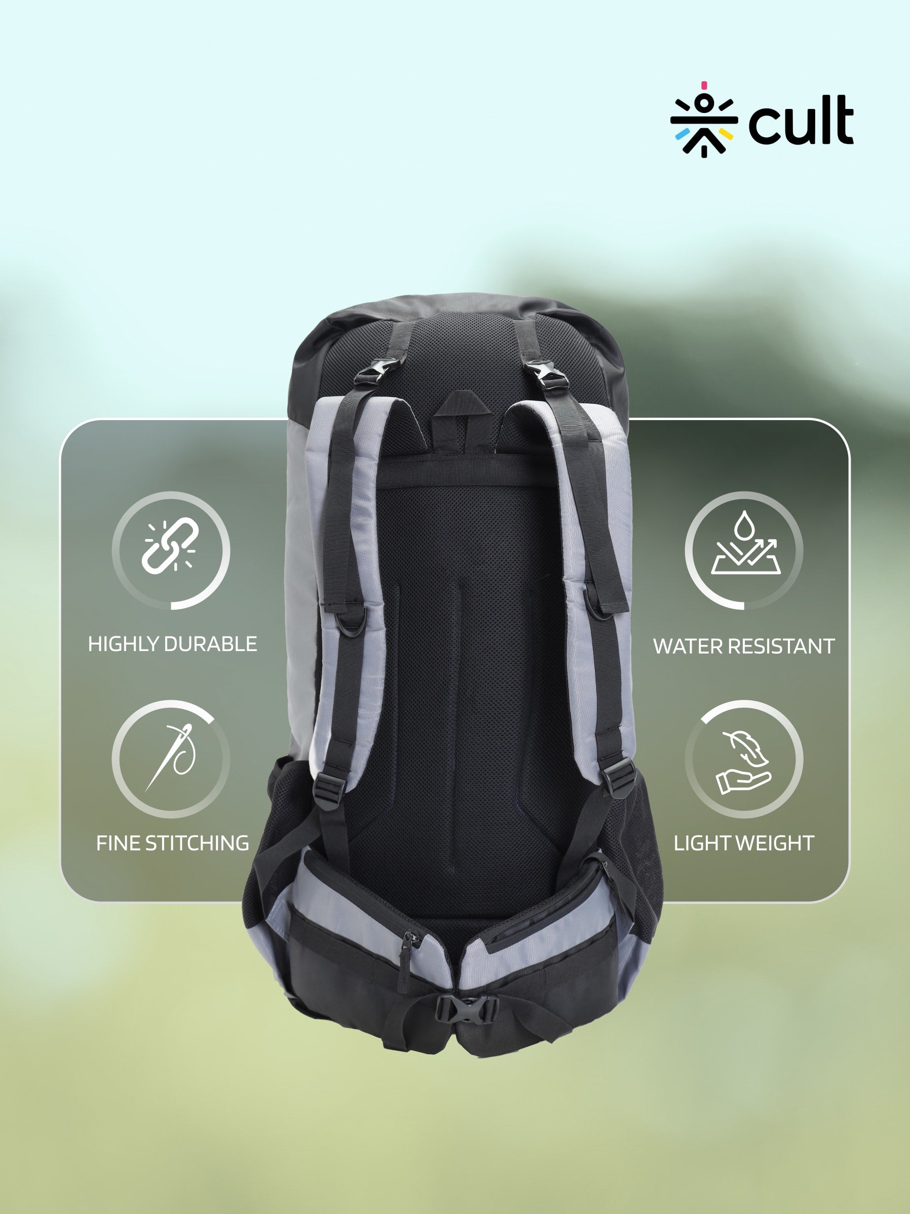 Travel Rucksack 80 L Grey